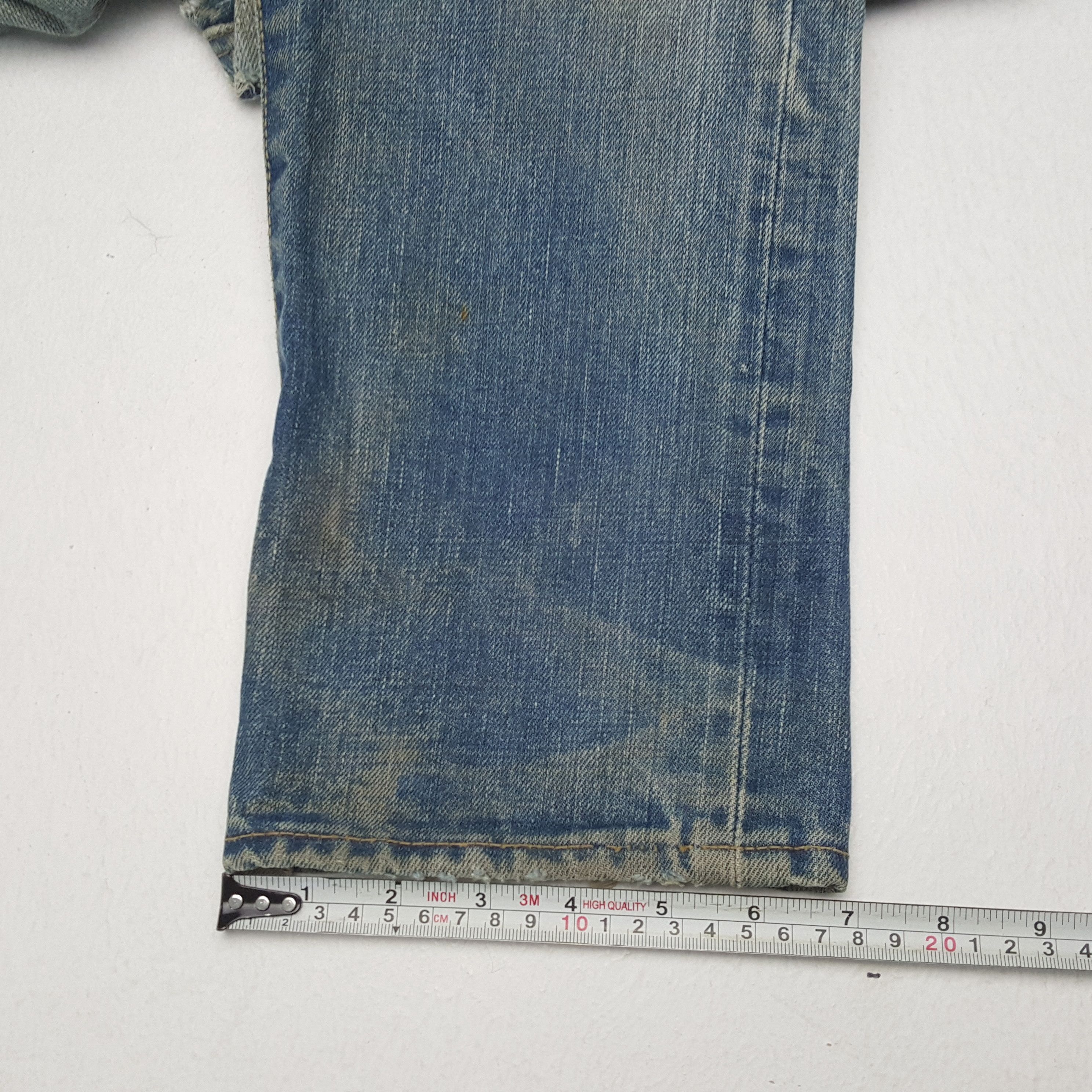 Edwin × Vintage EDWIN Distressed Jeans Streetwear Rock Punk Style Size US 26 / EU 42 - 11 Thumbnail