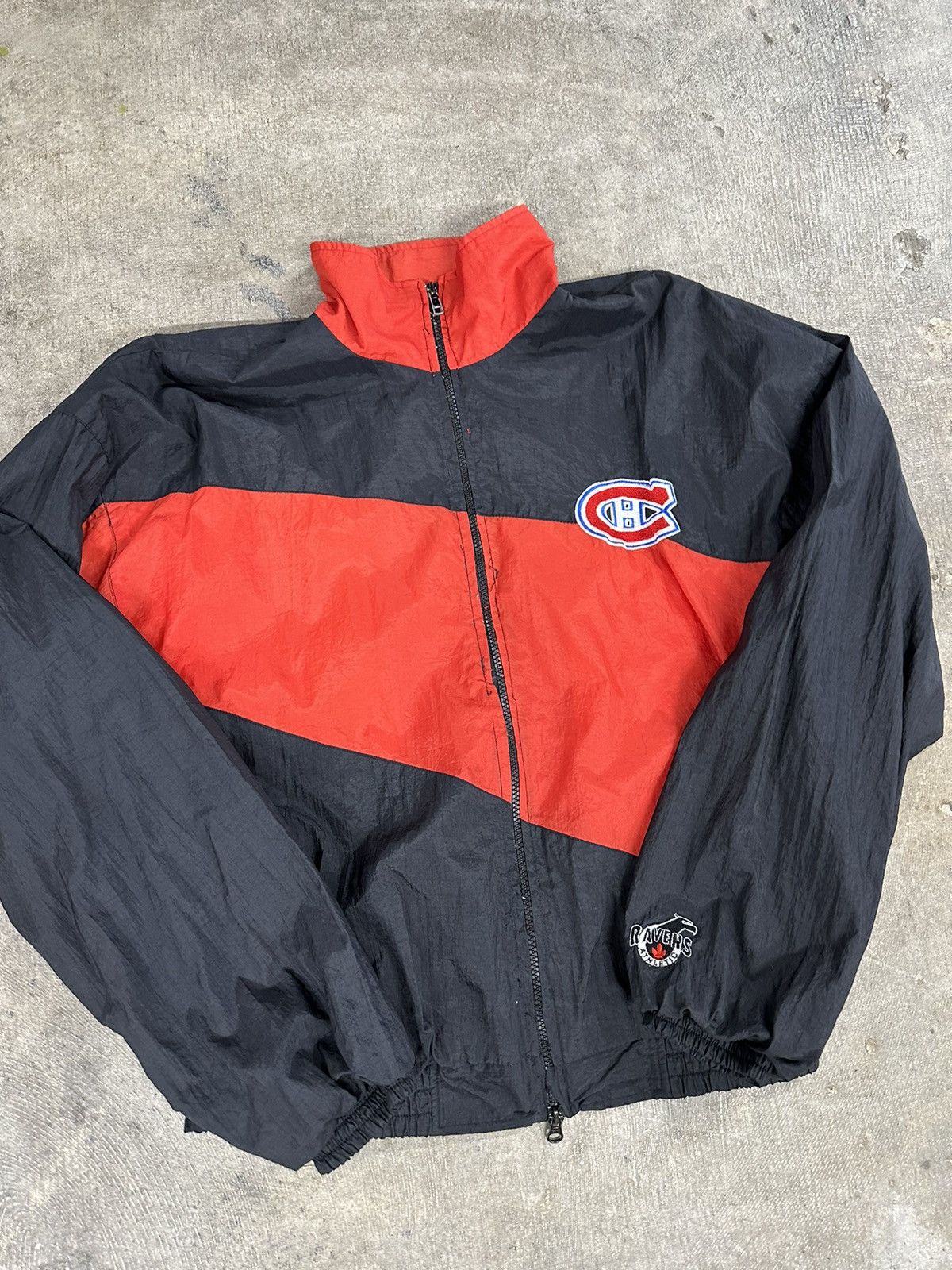 NHL × Vintage Vintage 90s Ravens Montreal Canadiens NHL Windbreaker Jacket Size US S / EU 44-46 / 1 - 3 Thumbnail