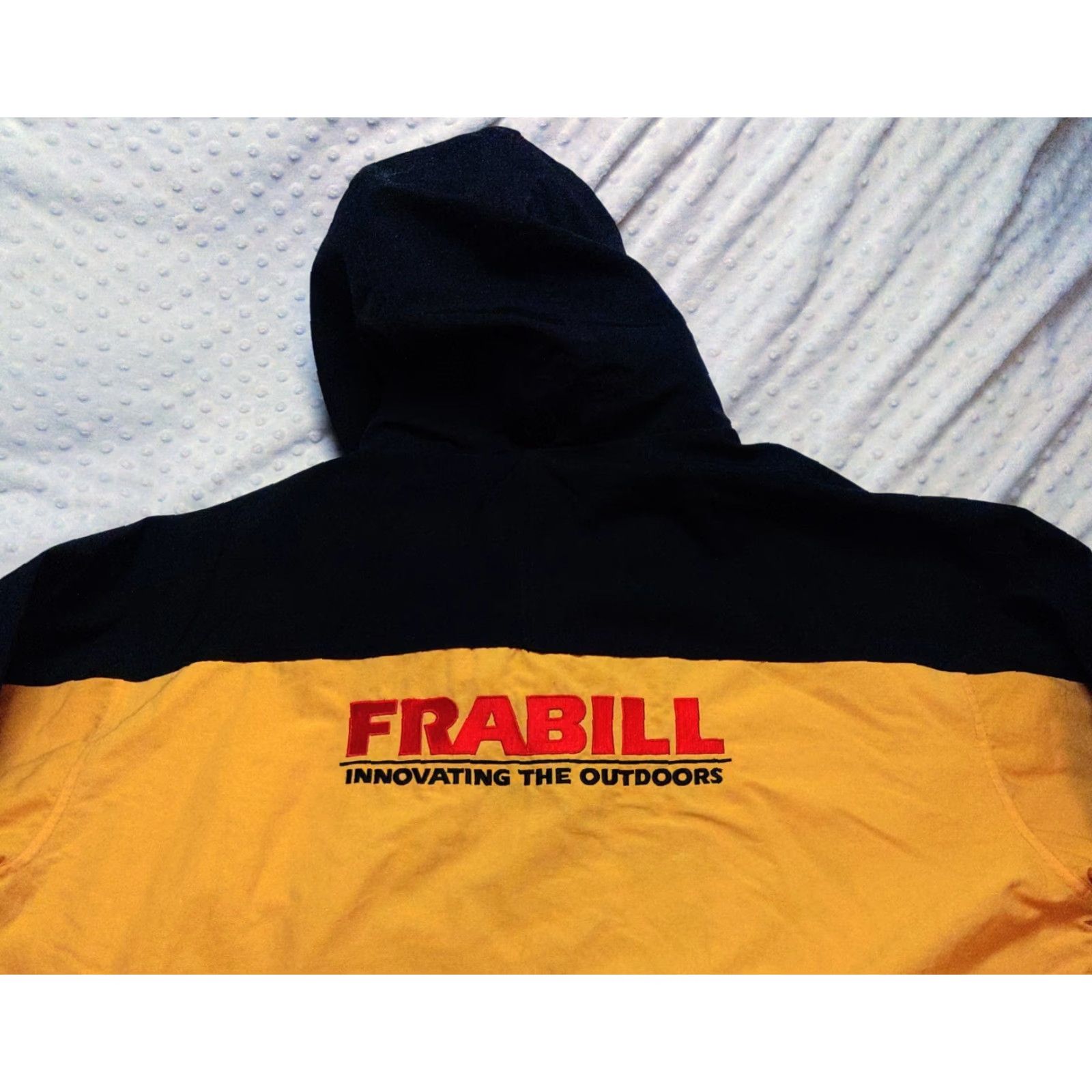 Carhartt VINTAGE Carhartt Jacket C48 90s Yellow & Black Hooded Nylon Windbreaker XL Men’s || Hoodie || Adult XL || Yellow || 90s, Fishing, Hunting || Mens Size US XL / EU 56 / 4 - 7 Thumbnail