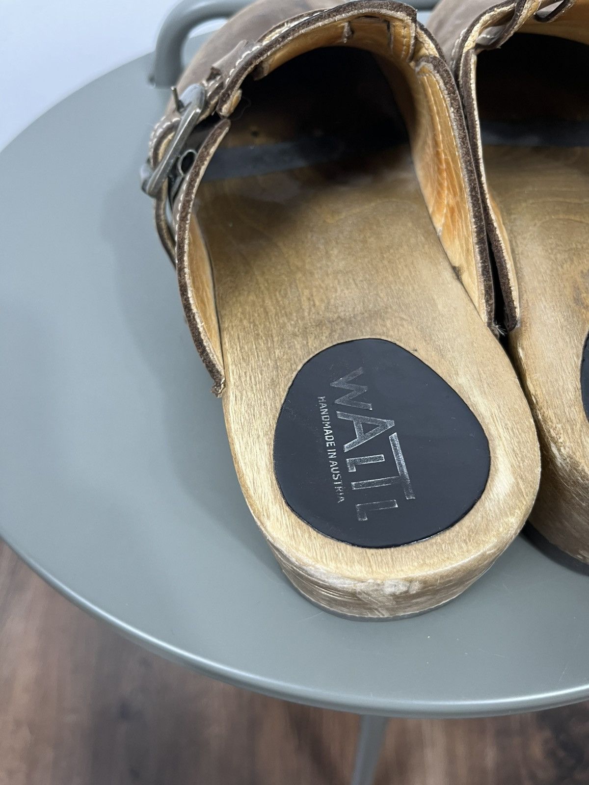 Other Leather Wooden Sole Clogs Buckle Shoes EU 42.5 US 9.5 Size US 9.5 / EU 42-43 - 9 Thumbnail