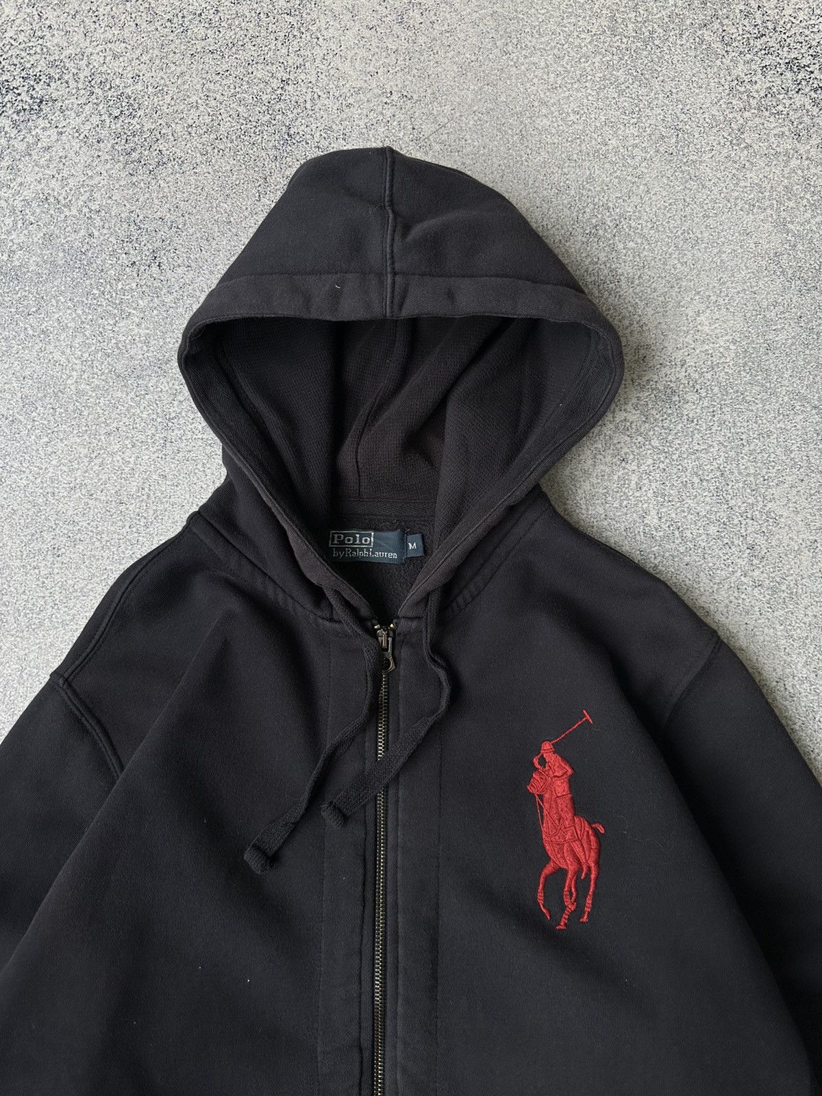Polo Ralph Lauren × Vintage Vintage Polo Ralph Lauren Club Big Horse Zip Hoodie Size US M / EU 48-50 / 2 - 8 Thumbnail
