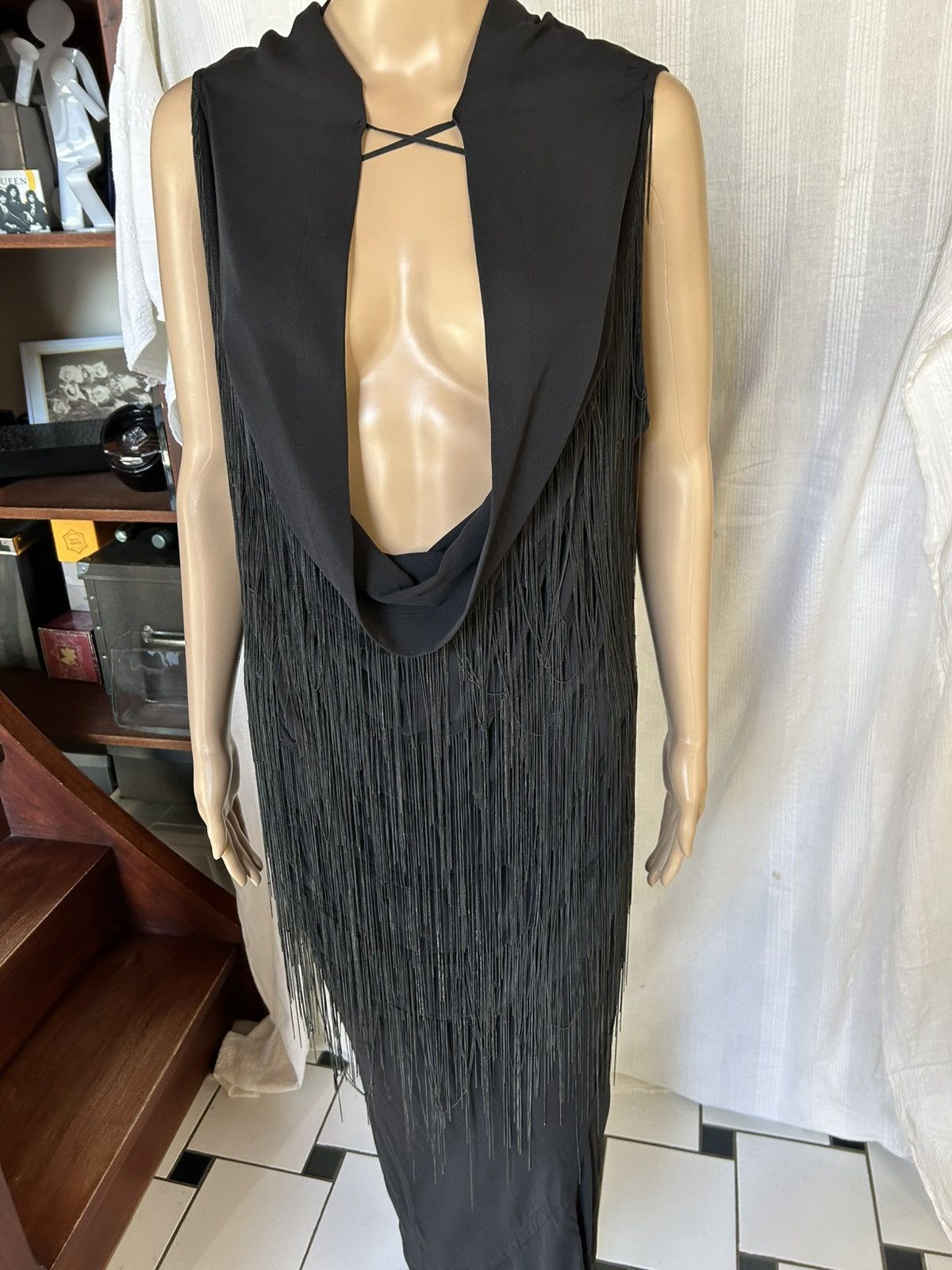 Ann Demeulemeester Bustier black + chaîne Size S / US 4 / IT 40 - 1 Thumbnail