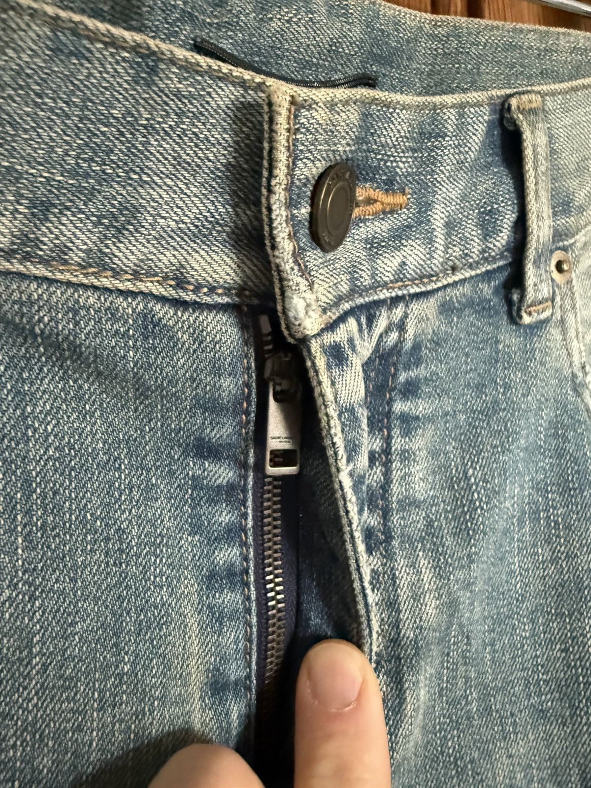 Saint Laurent Paris FW16 Saint Laurent Palladium trash crash ripped D02 jeans Size US 31 - 20 Thumbnail