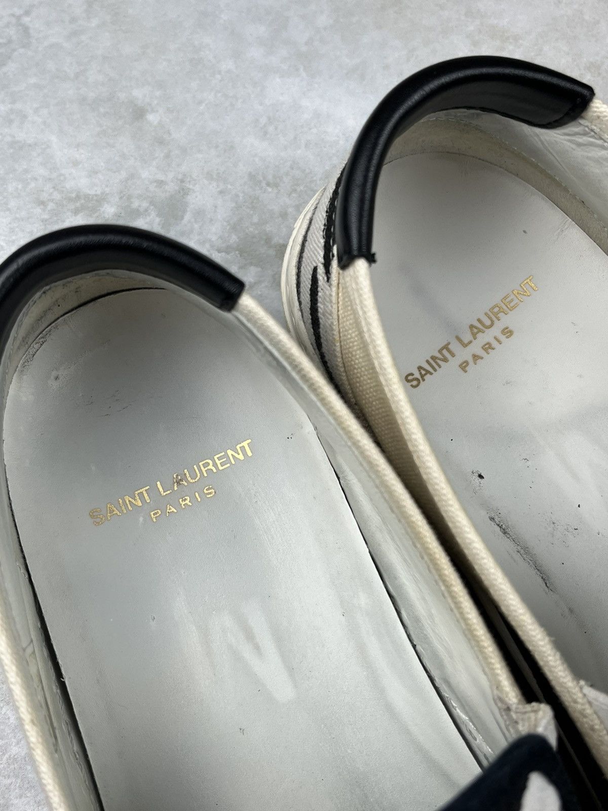 Saint Laurent Paris Saint Laurent Paris Venice Zebra Slip On Sneakers Babycat Size US 9 / EU 42 - 6 Thumbnail