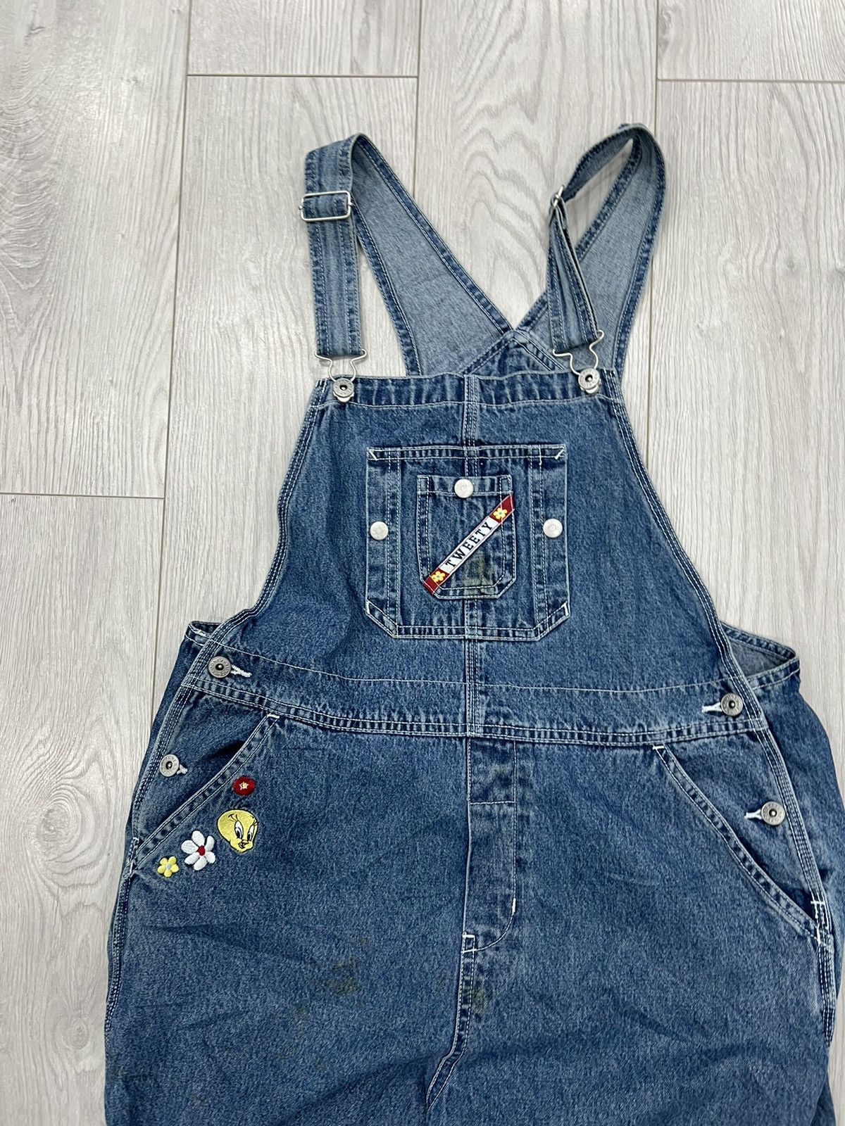 Vintage Vintage Womens Tweety Bird Looney Tunes overalls pants Size 34" / US 12 / IT 48 - 2 Thumbnail