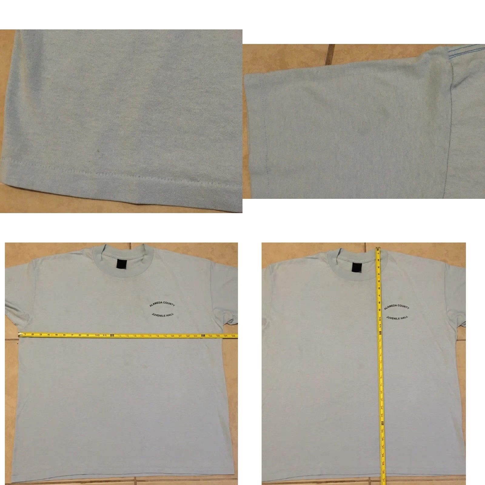 Vintage Vtg 90s Alameda County Juvenile Hall Faded Inmate Shirt 3X Prison Uniform Grunge Size US XXL / EU 58 / 5 - 9 Thumbnail