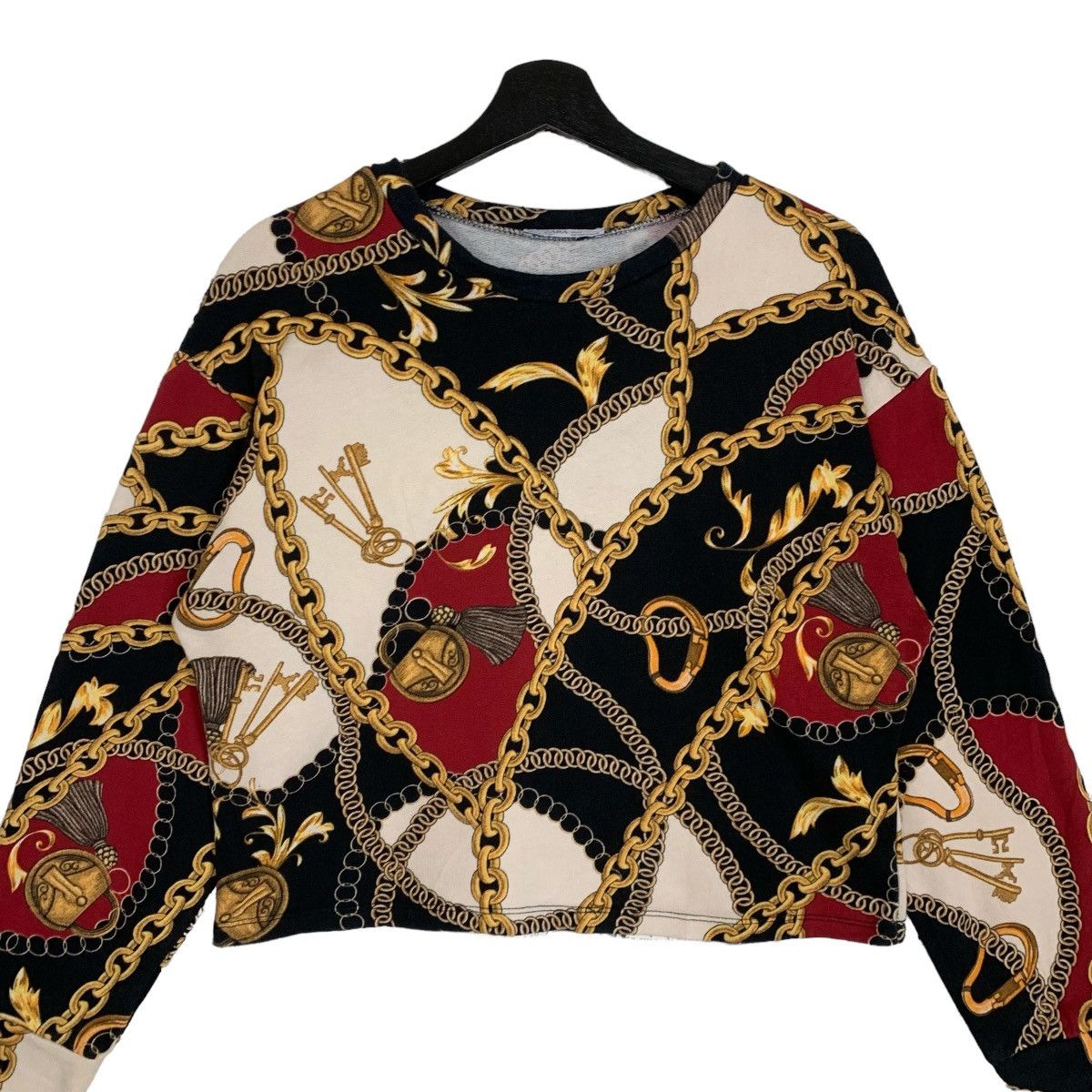 Japanese Brand Zara fashion Casual wear streetwear crop top sweatshirt Size S / US 4 / IT 40 - 2 Thumbnail