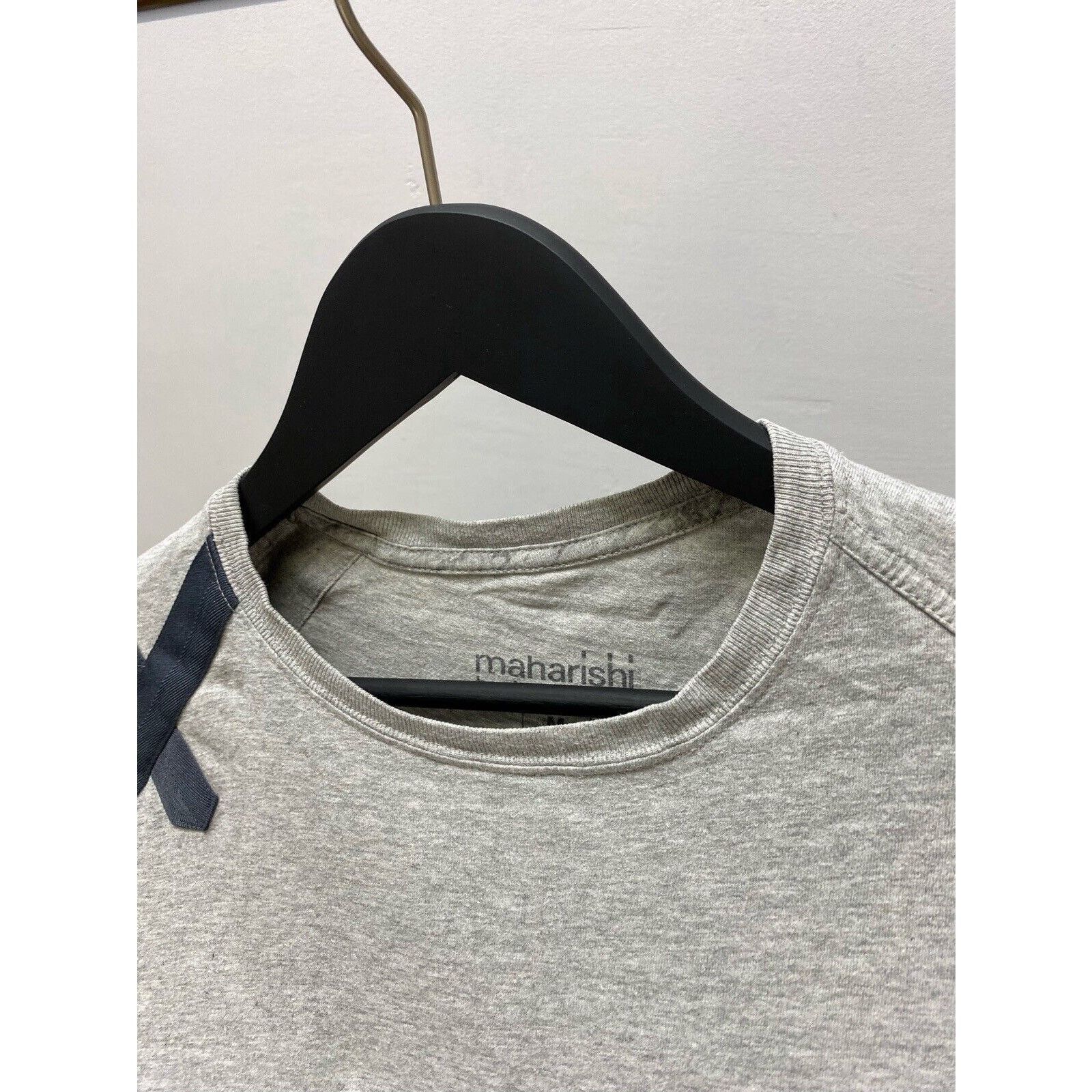 Maharishi Maharishi Hardy Bleacman Artwork T Shirt Size M Grey Men Size US M / EU 48-50 / 2 - 12 Thumbnail