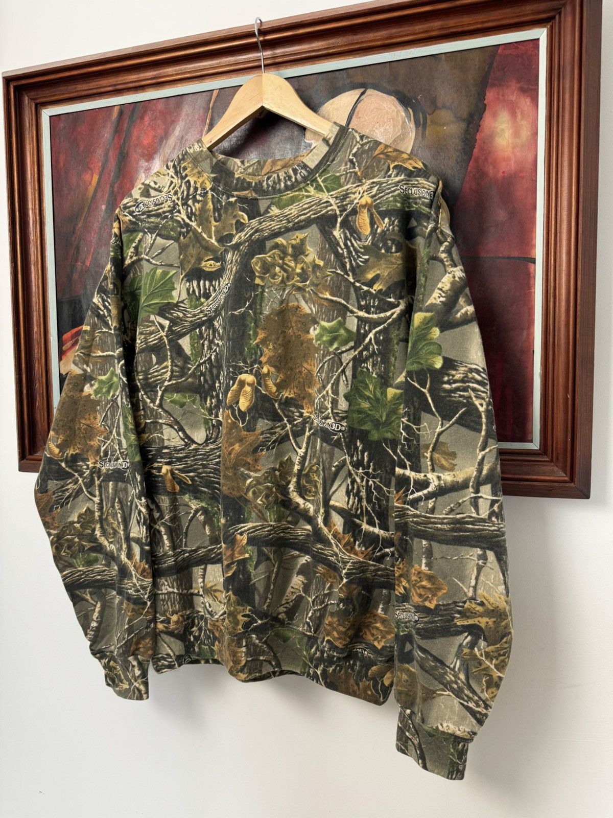 Vintage Vintage Real Tree Camo Crewneck Sweatshirt Workwear Size US M / EU 48-50 / 2 - 3 Thumbnail
