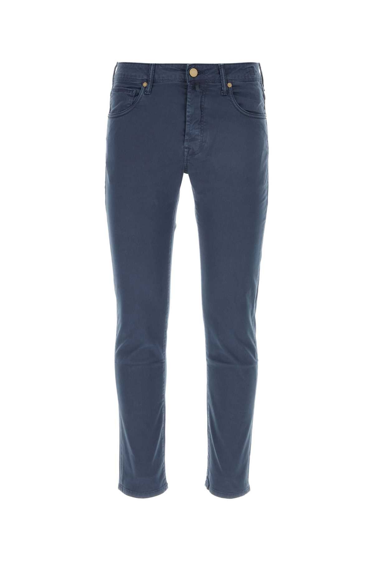 image of Incotex Blue Cotton Pant, Men's (Size 29)