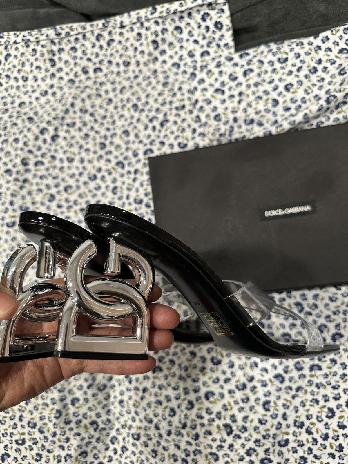 Dolce & Gabbana Dolce and Gabbana Black Clear Sandals EURO Size 39.5 US 9.5 Size US 9.5 / IT 39.5 - 15 Thumbnail