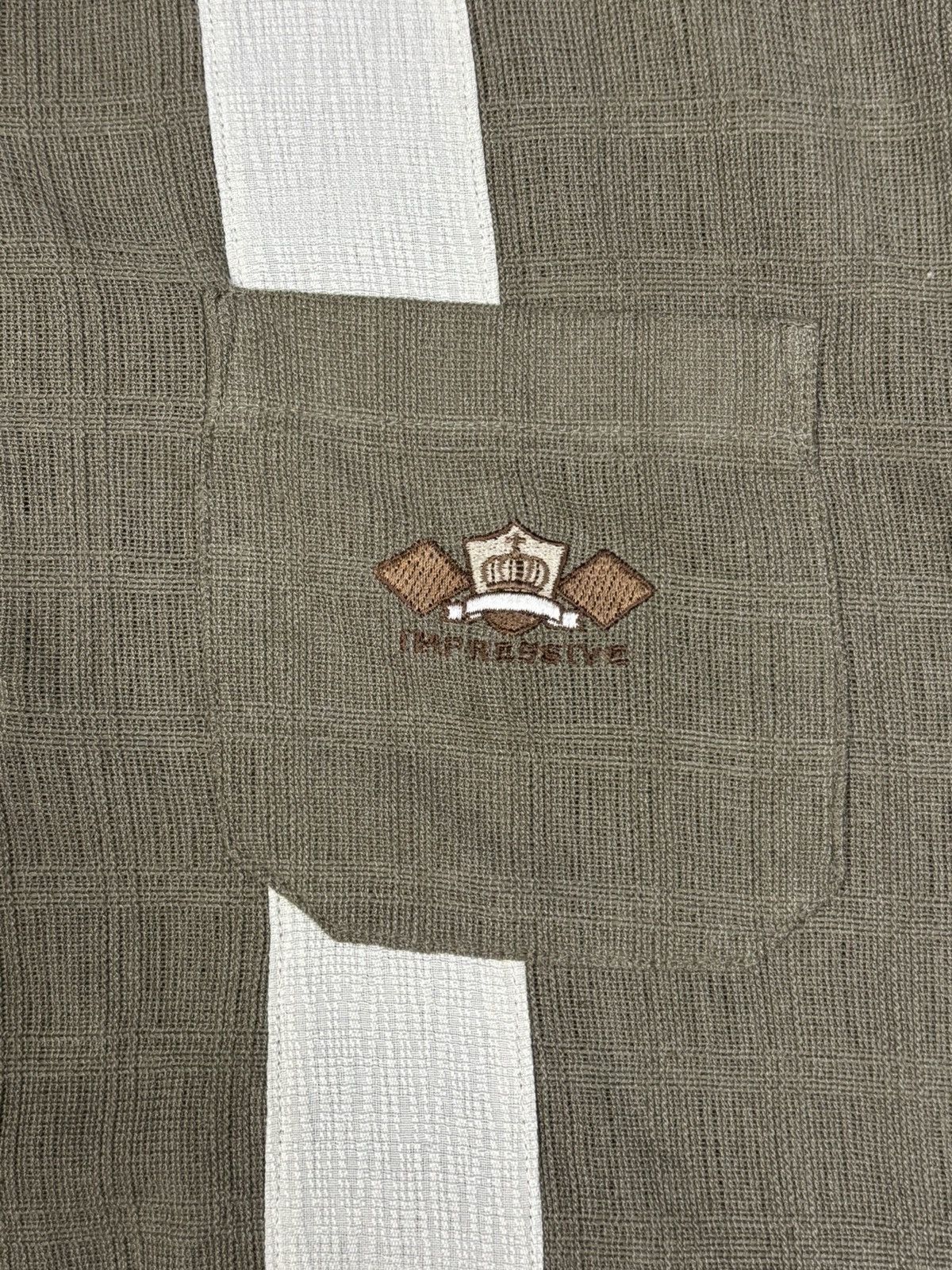 Japanese Brand Vintage Lindbergh Stripes Technical Knit Pocket Polo Shirt Size US M / EU 48-50 / 2 - 5 Thumbnail