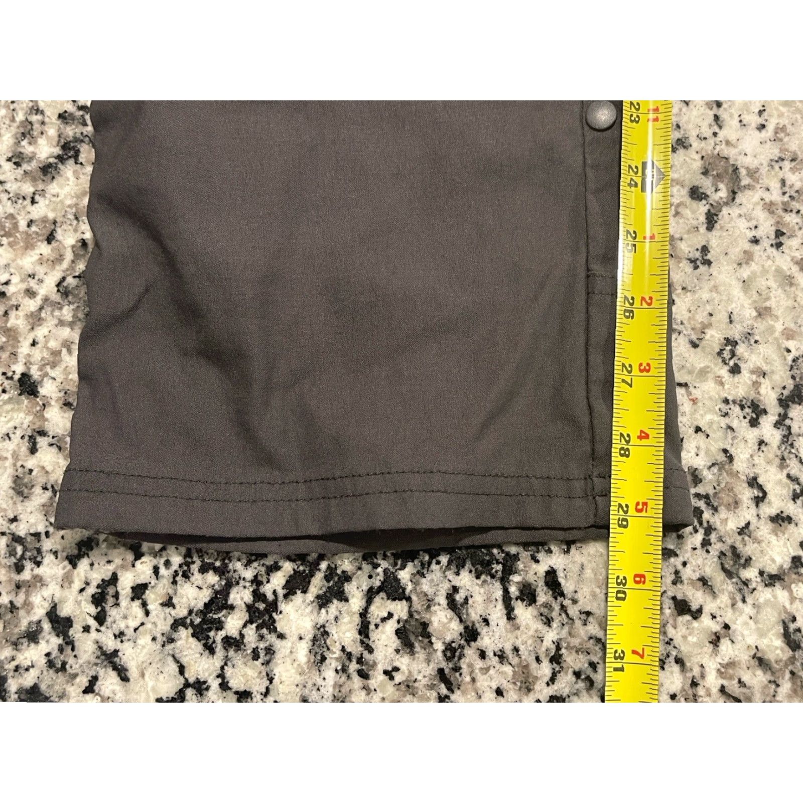 Prana prAna Pants Mens 40x29 Gray Stretch Zion Belted Cargo Roll Up Relaxed Fit Size US 40 / EU 56 - 5 Thumbnail