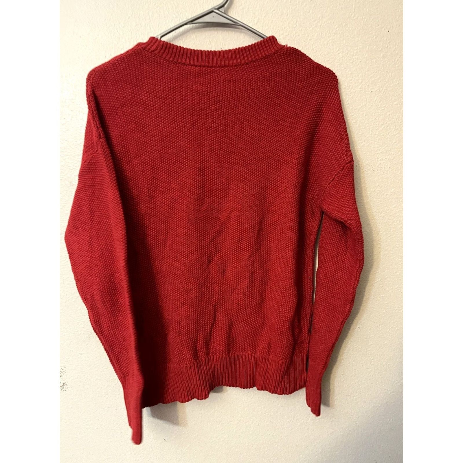 Gap Gap Sweater Womens Size M Red Stretch Cable Knit Pullover Long Sleeve Size M / US 6-8 / IT 42-44 - 3 Thumbnail