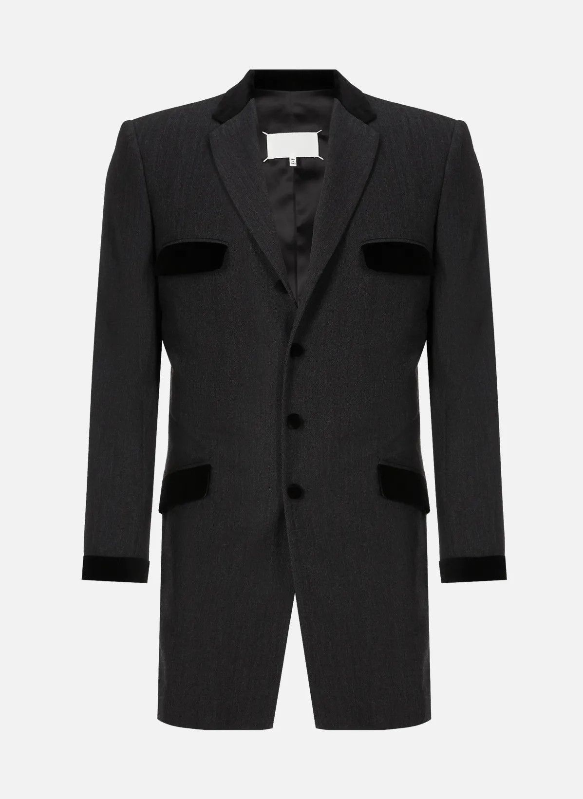 Maison Margiela o1y1124 Wool Jacket in Black Size US L / EU 52-54 / 3 - 1 Thumbnail