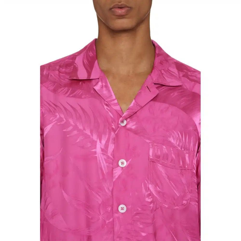Tom Ford o1loc1c1124 HXH002 Floral Jacquard Shirt in Pink Size US XL / EU 56 / 4 - 2 Thumbnail