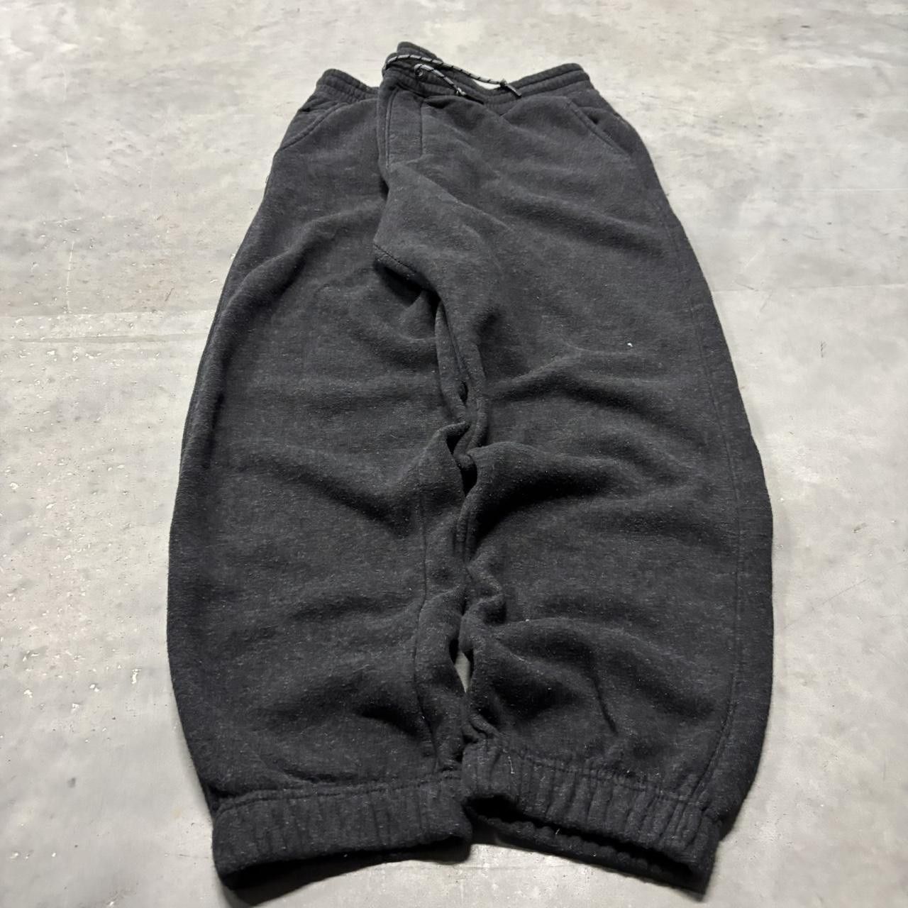 Japanese Brand × Vintage Crazy Vintage Y2K/2000s Dark Grey Black Essential Sweatpants! Size US 36 / EU 52 - 3 Thumbnail