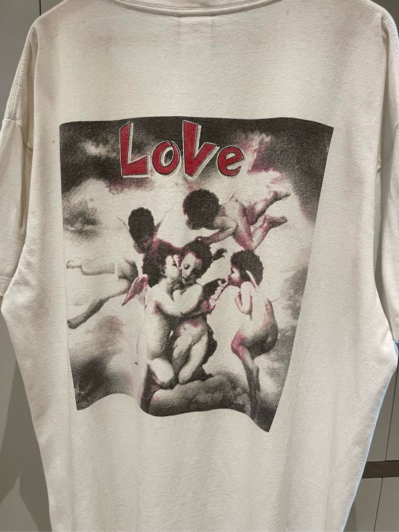 Saint Michael Saint Michael White vintage Cupid LOVE Made Old Short Sleev Size US XL / EU 56 / 4 - 4 Thumbnail