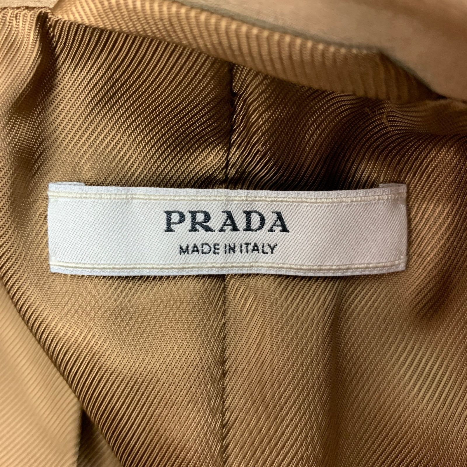 Prada PRADA Size 6 Copper Wool Silk Single Breasted Jacket Blazer Size M / US 6-8 / IT 42-44 - 6 Thumbnail