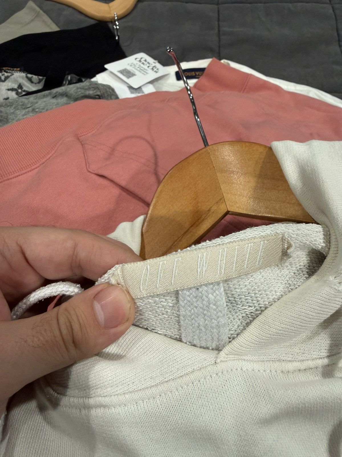 Off-White Off White Blue Collar White Hoodie Size US M / EU 48-50 / 2 - 7 Thumbnail