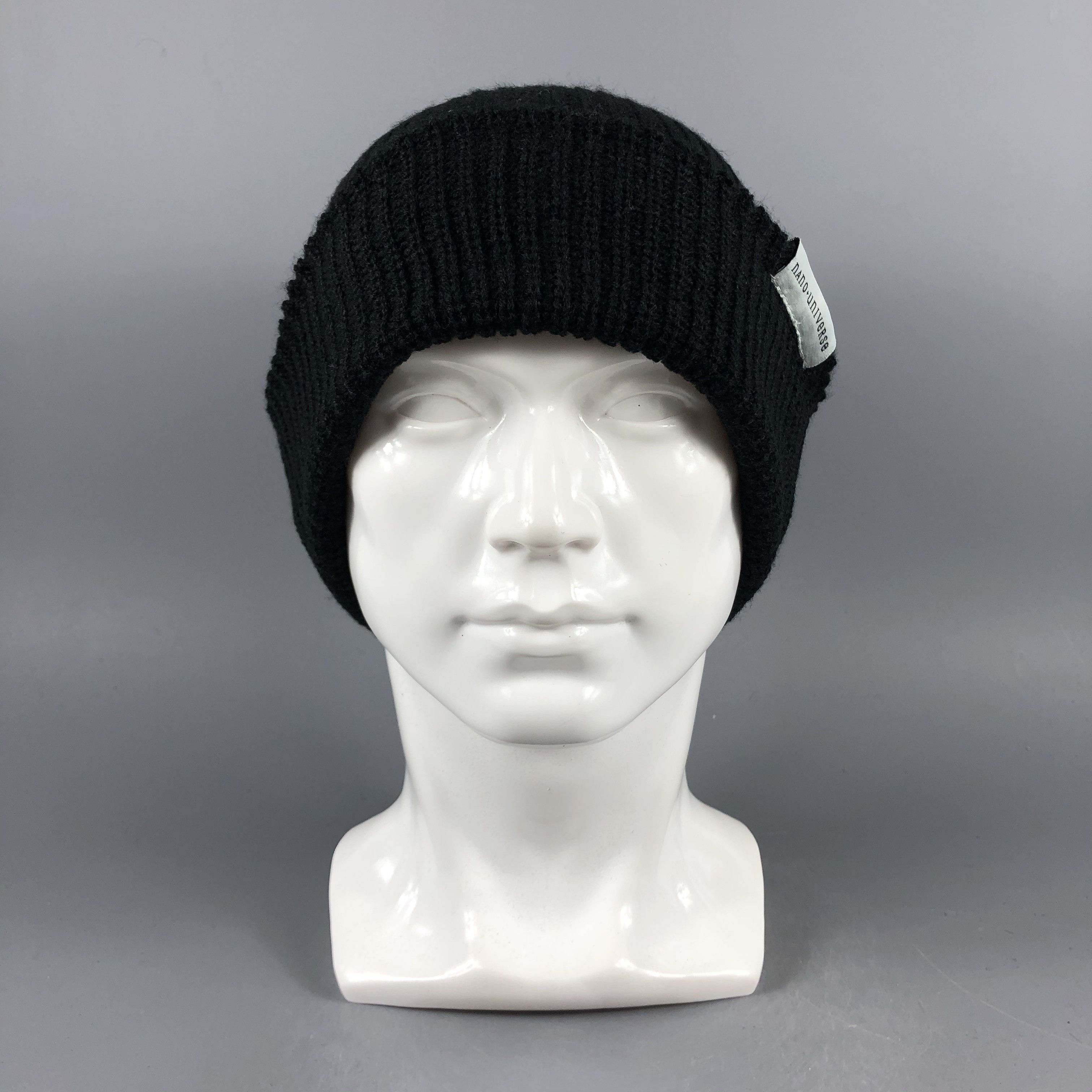 NANO universe × Vintage Nano Universe Black Beanie Snow Hat Snow Cap -D1279 Size ONE SIZE - 2 Thumbnail