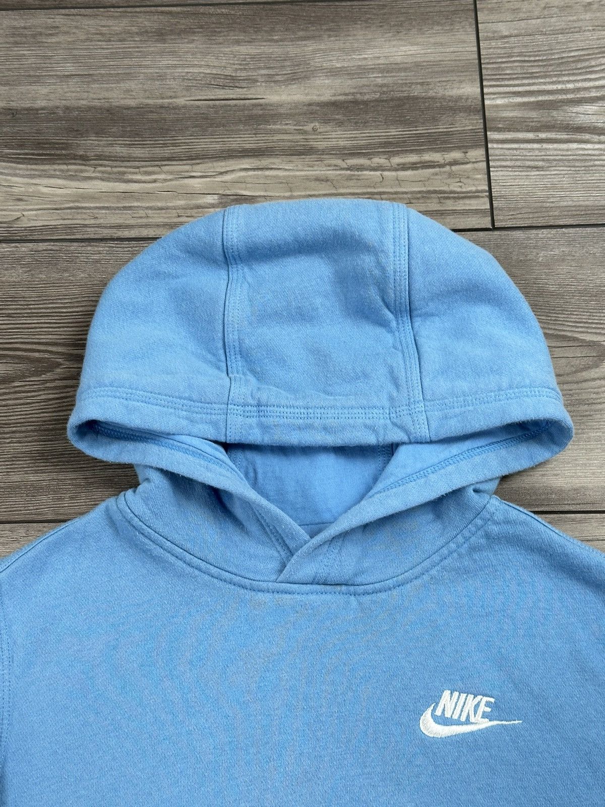 Nike × Vintage Nike Spellout Hoodie Size S / US 4 / IT 40 - 2 Thumbnail