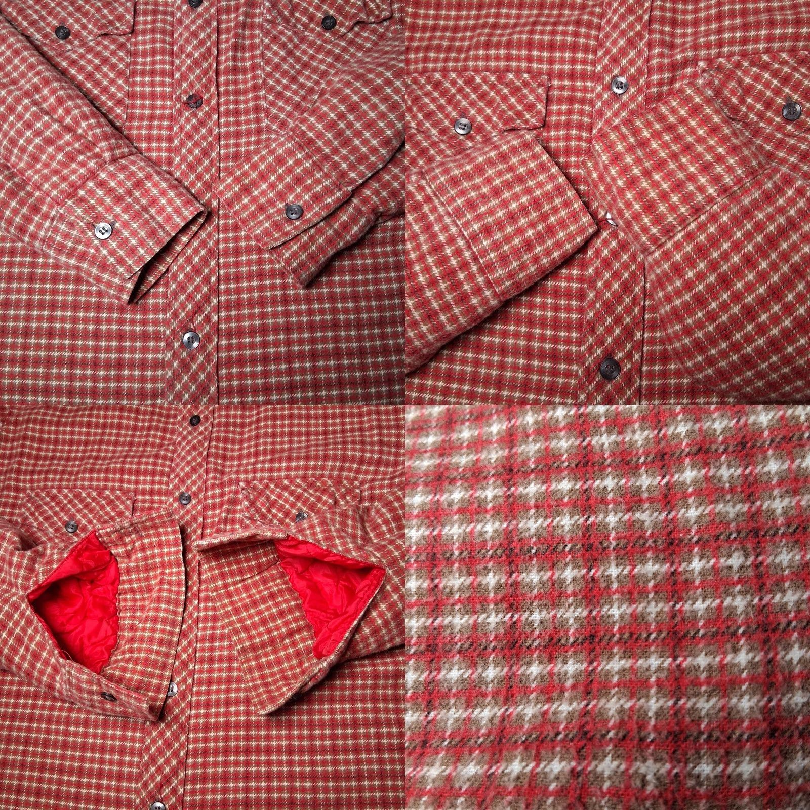 Vintage VINTAGE Aventura Red Plaid Quilted Shirt Jacket Men Medium Workwear Size US M / EU 48-50 / 2 - 9 Thumbnail