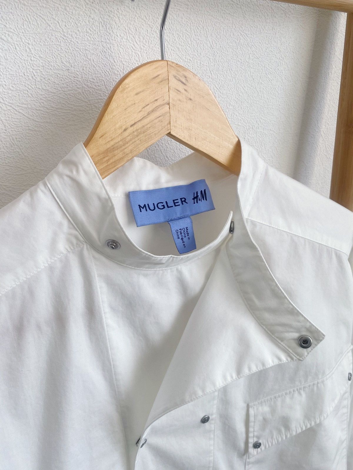 Mugler Mugler x H&M Double-breasted Poplin Shirt Size XL Size US XL / EU 56 / 4 - 20 Thumbnail