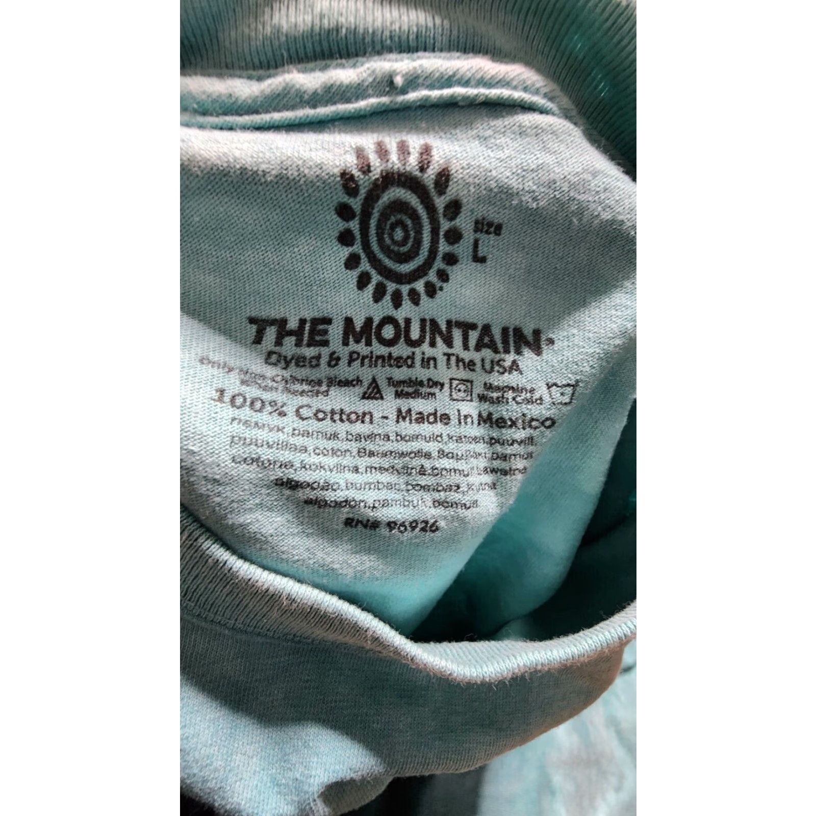 The Mountain VINTAGE The Mountain T-Shirt Adult Medium Blue Tie Dye Gecko 3D David Penfound Mens L Shirts (Graphic Print) Size US L / EU 52-54 / 3 - 5 Thumbnail