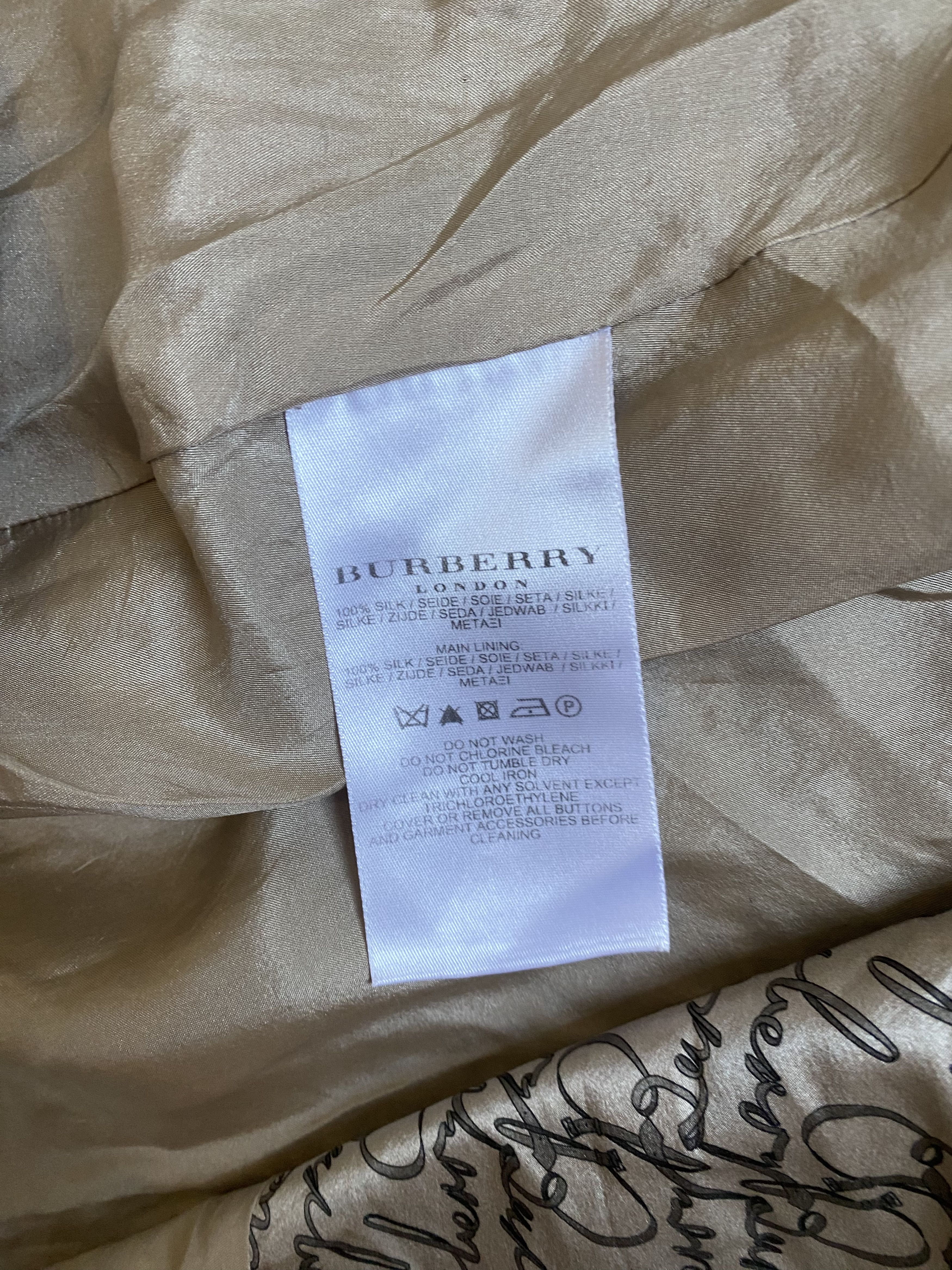 Burberry × Burberry Prorsum Burberry Monogram Ladies Silk Dress Size XS / US 0-2 / IT 36-38 - 13 Thumbnail