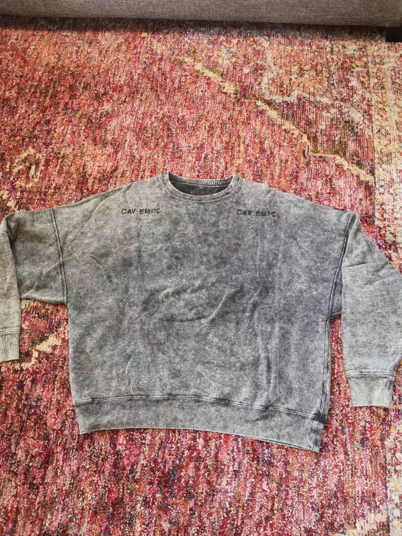 Cav Empt Cav Empt Bleach Wash Crew Sweat Grey Size US L / EU 52-54 / 3 - 4 Thumbnail