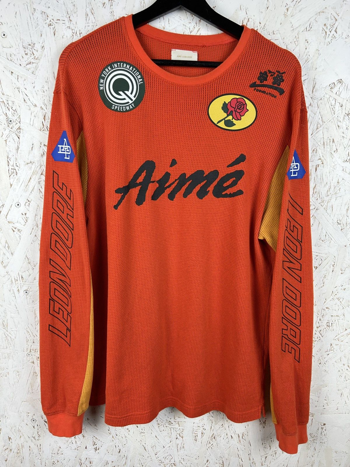 トップス Aime Leon Dore Mesh Moto Long Sleeve Tee Long-Sleeve Mesh Moto Tee – Aimé Leon Dore
