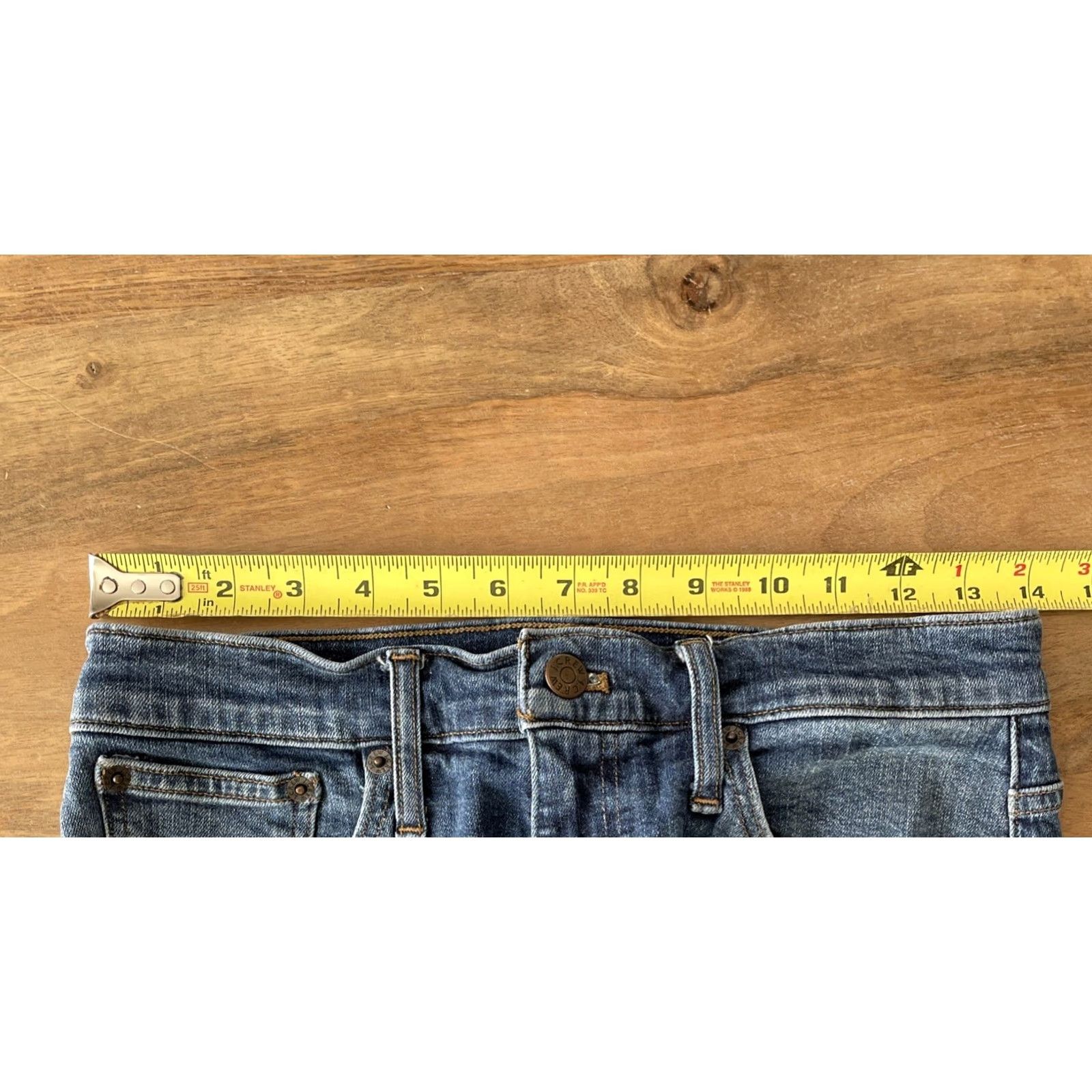 J.Crew J.CREW Cut-Off Denim Shorts Women's Size 26 Waist 28 High Rise Blue 5-Pocket Vintage No Regular Rise Casual Summer Size 26" / US 2 / IT 38 - 4 Thumbnail