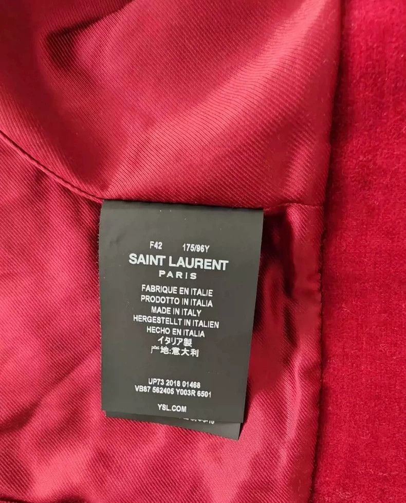 Saint Laurent Paris Saint Laurent Paris Saint Laurent Red Court Jacket FR42 Si Size US M / EU 48-50 / 2 - 8 Thumbnail