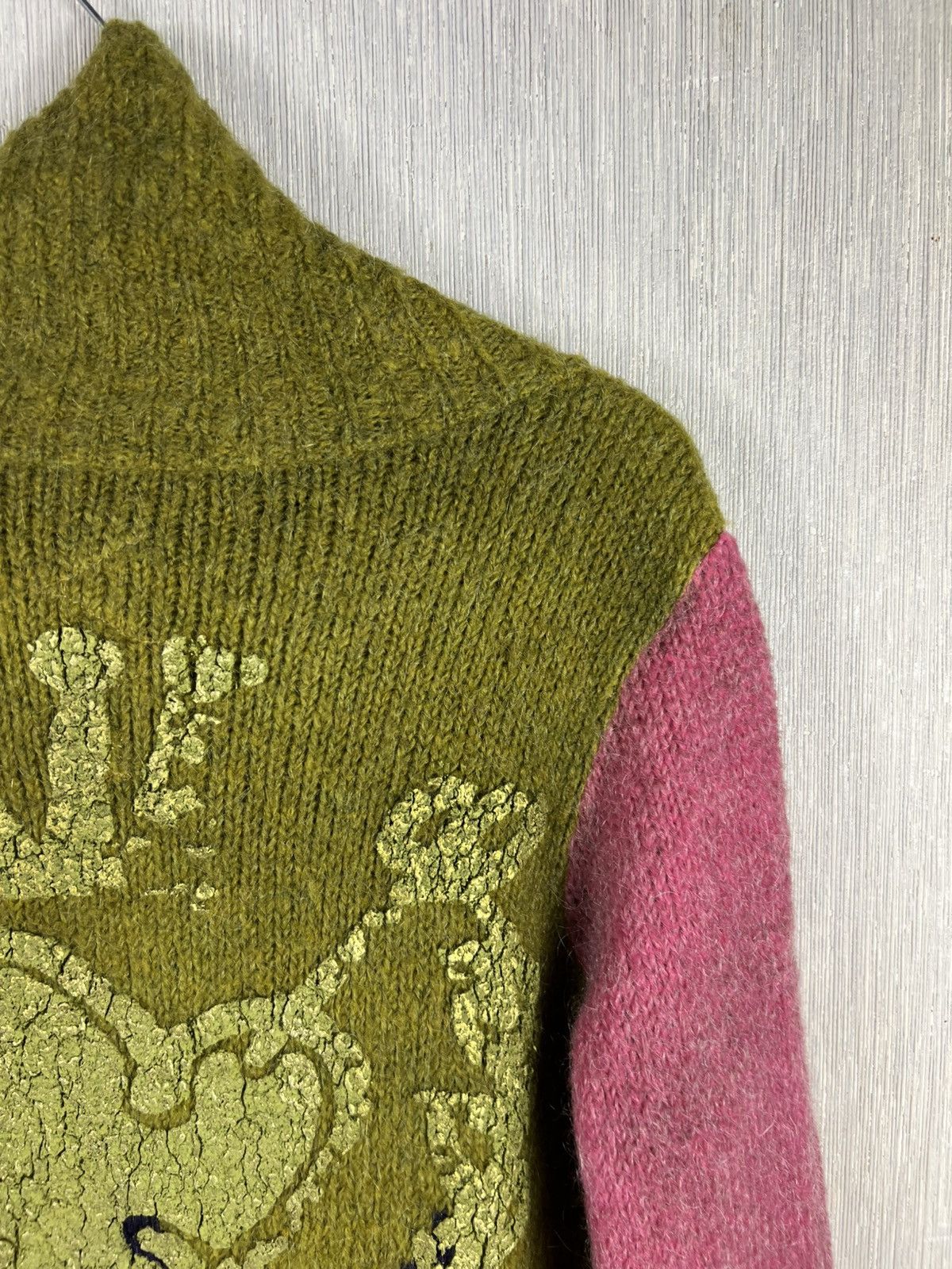 Vintage Vintage 90s einstein prog prod mohair cardigan sweater knit Size S / US 4 / IT 40 - 19 Thumbnail