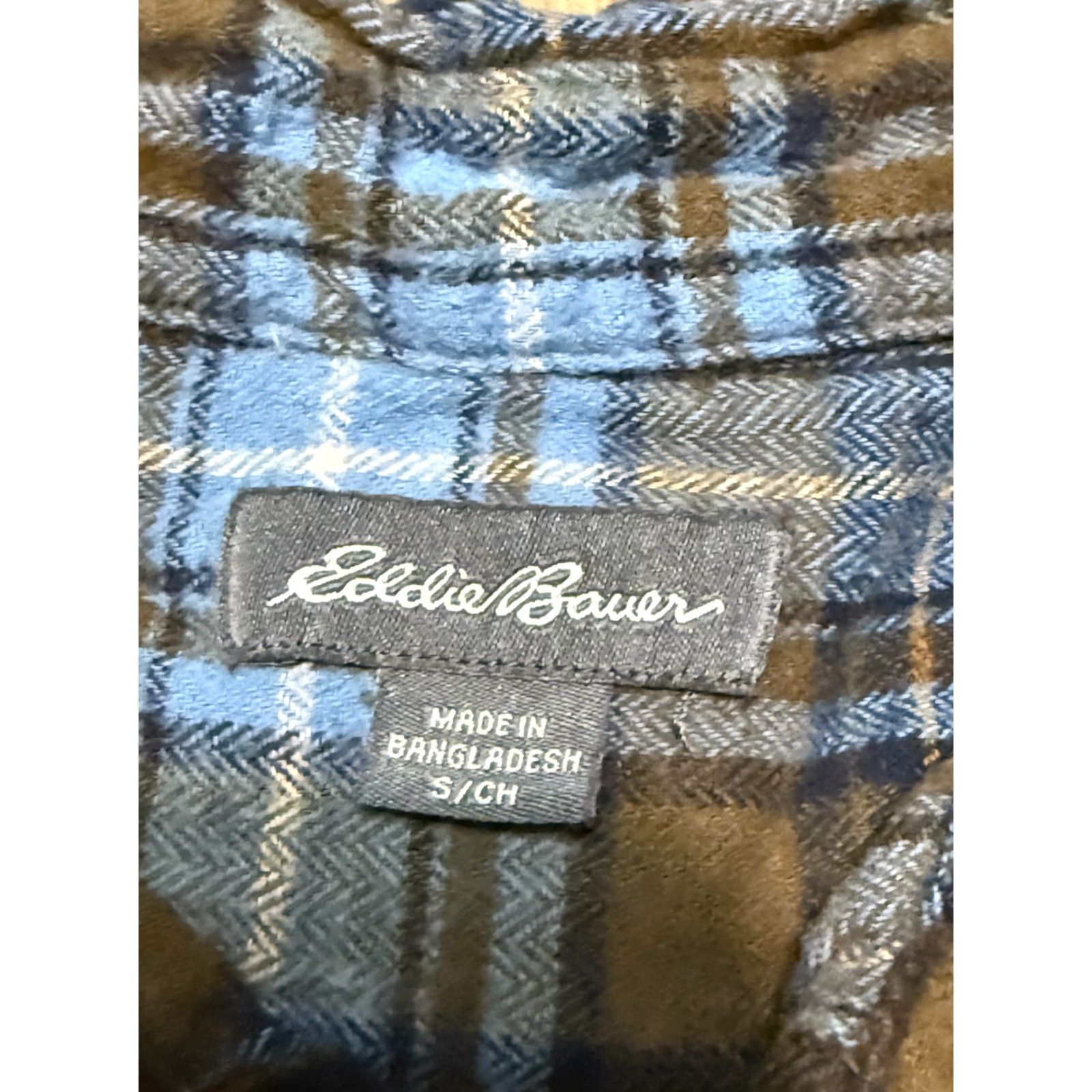 Eddie Bauer Eddie Bauer Shirt Men's Size Small Blue Brown Plaid Long Sleeve Button Up Shirt Size US S / EU 44-46 / 1 - 5 Thumbnail