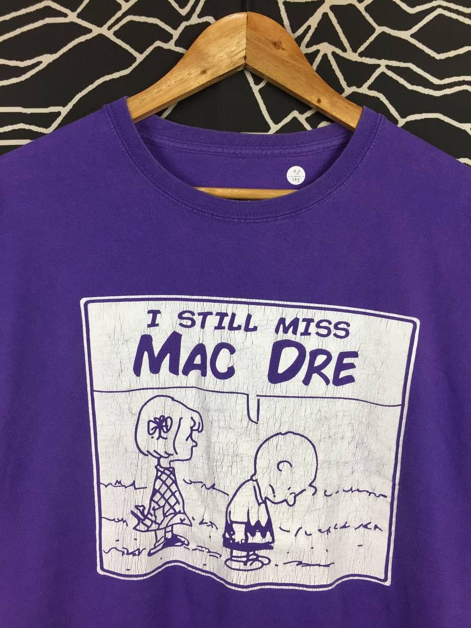 Rap Tees Mac Dre "I Still Miss Mac Dre" Snoopy Charlie Brown Rap Tees Size US XL / EU 56 / 4 - 3 Thumbnail