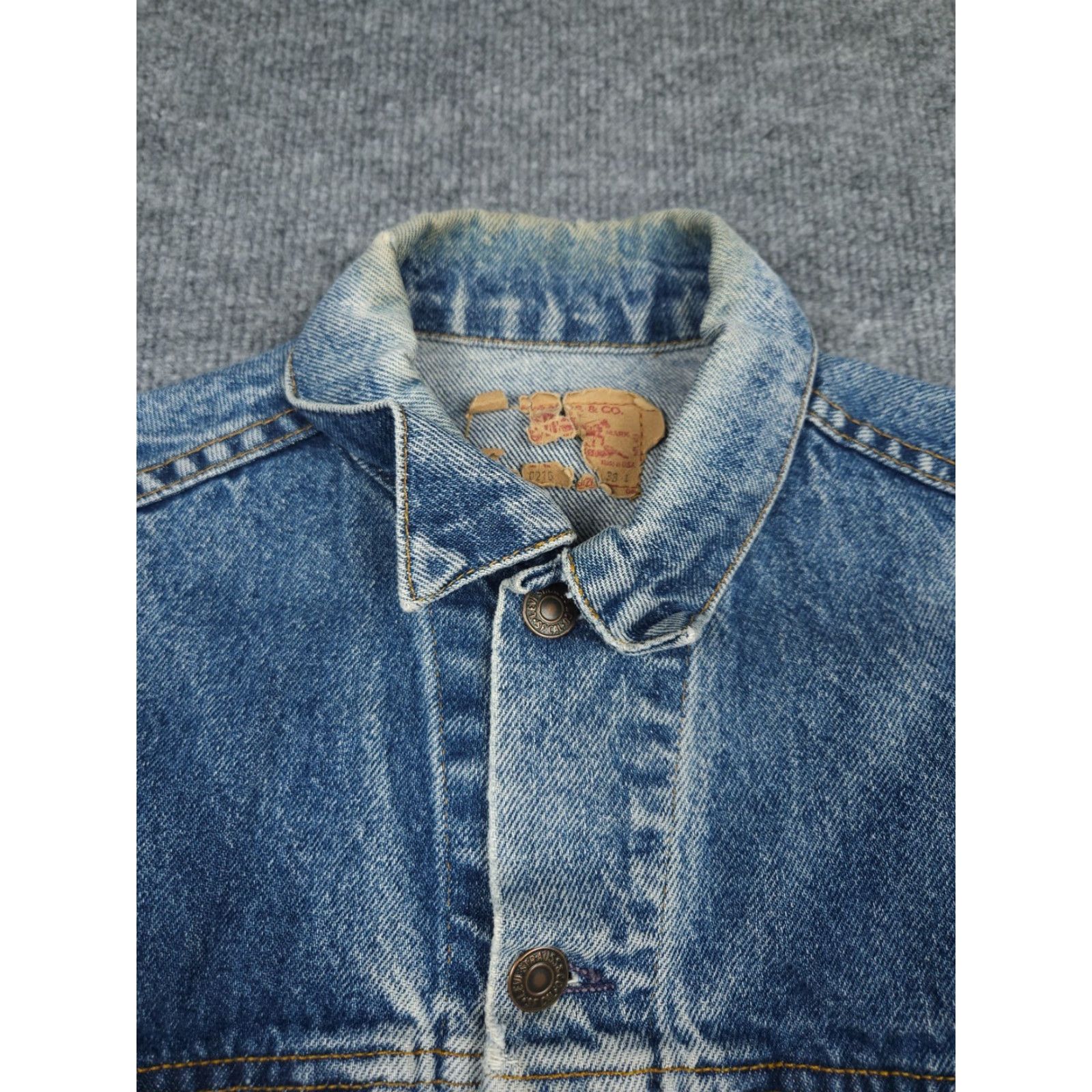 Levi's **VINTAGE Levi's Denim Trucker Jacket Men's 38 Regular Blue USA Made** User: Vintage Levi's Denim Trucker Jacket Men's 38 Regular Blue USA Made Size US XXS / EU 40 - 4 Thumbnail