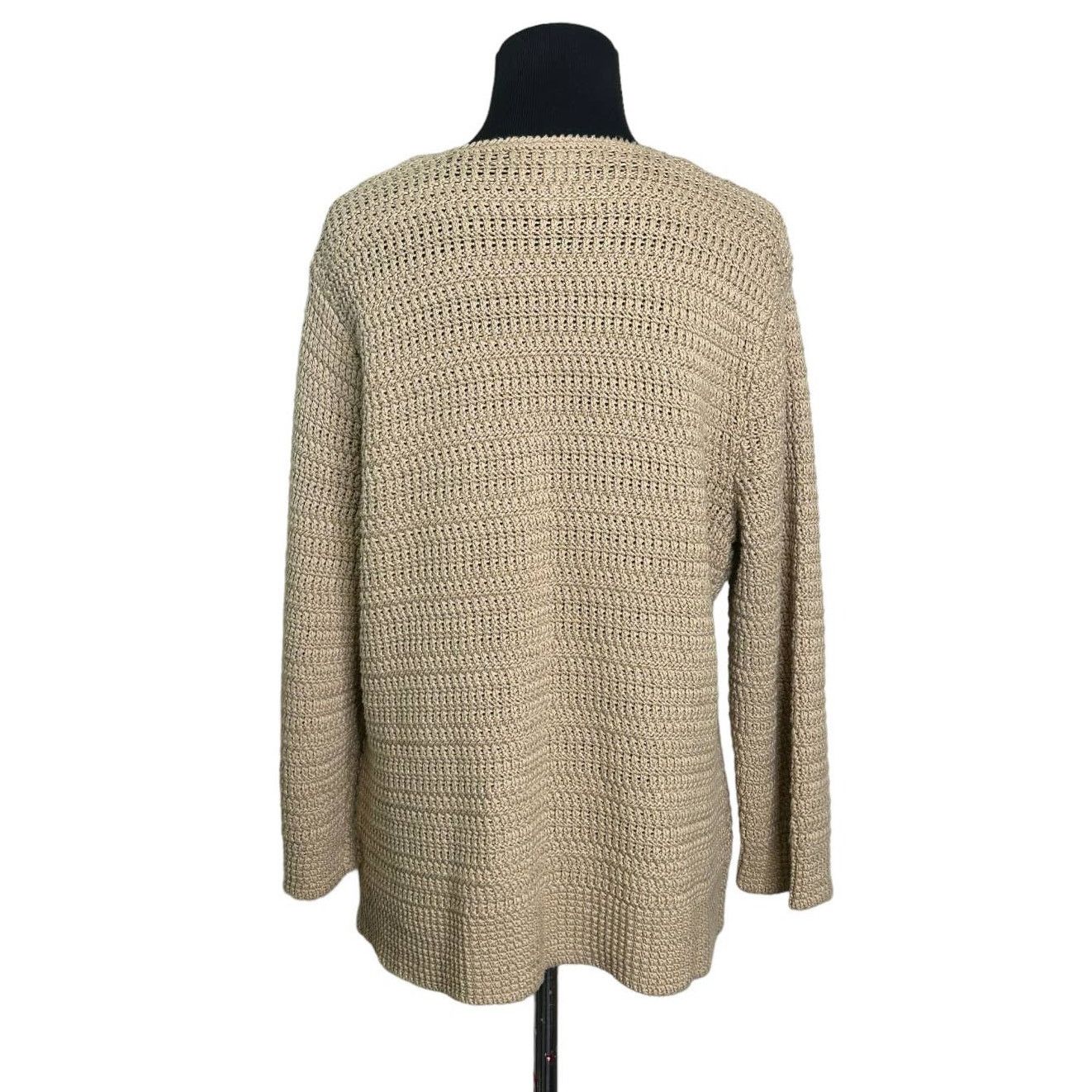 Jones New York Jones New York beige one button cardigan size Large Size L / US 10 / IT 46 - 7 Thumbnail