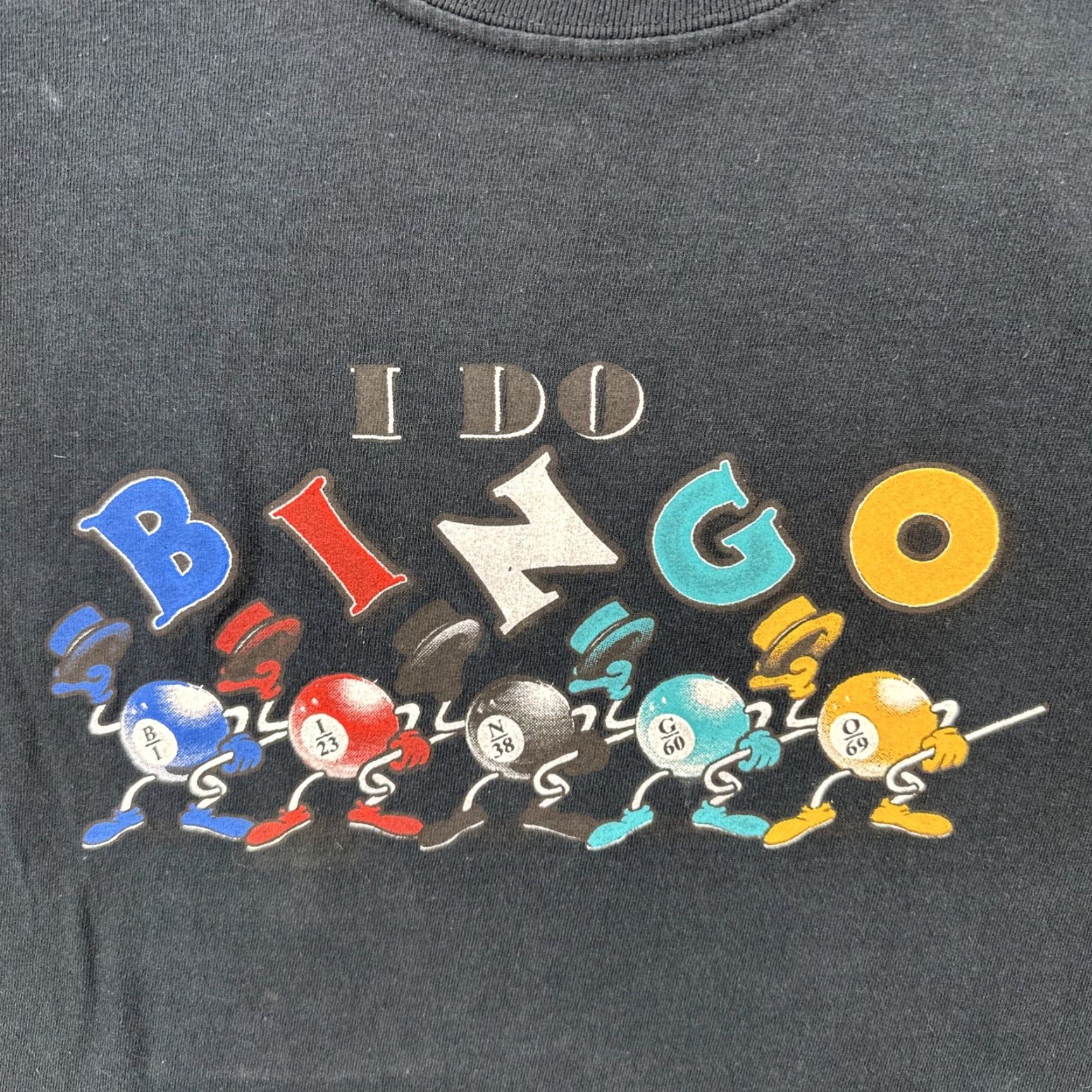 Jerzees VINTAGE Jerzees Adult XL Black Short Sleeve T Shirt I Do Bingo Graphic Print Y2K Size US XL / EU 56 / 4 - 6 Thumbnail