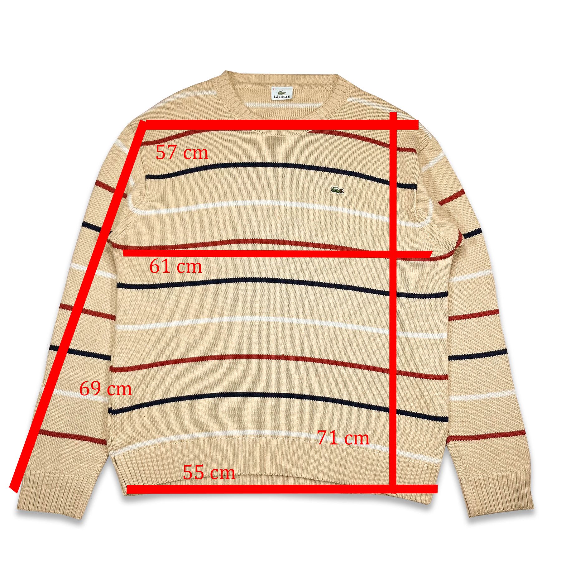 Lacoste Lacoste Acrylic and Cotton Sweater • XXL size Size US XXL / EU 58 / 5 - 5 Thumbnail