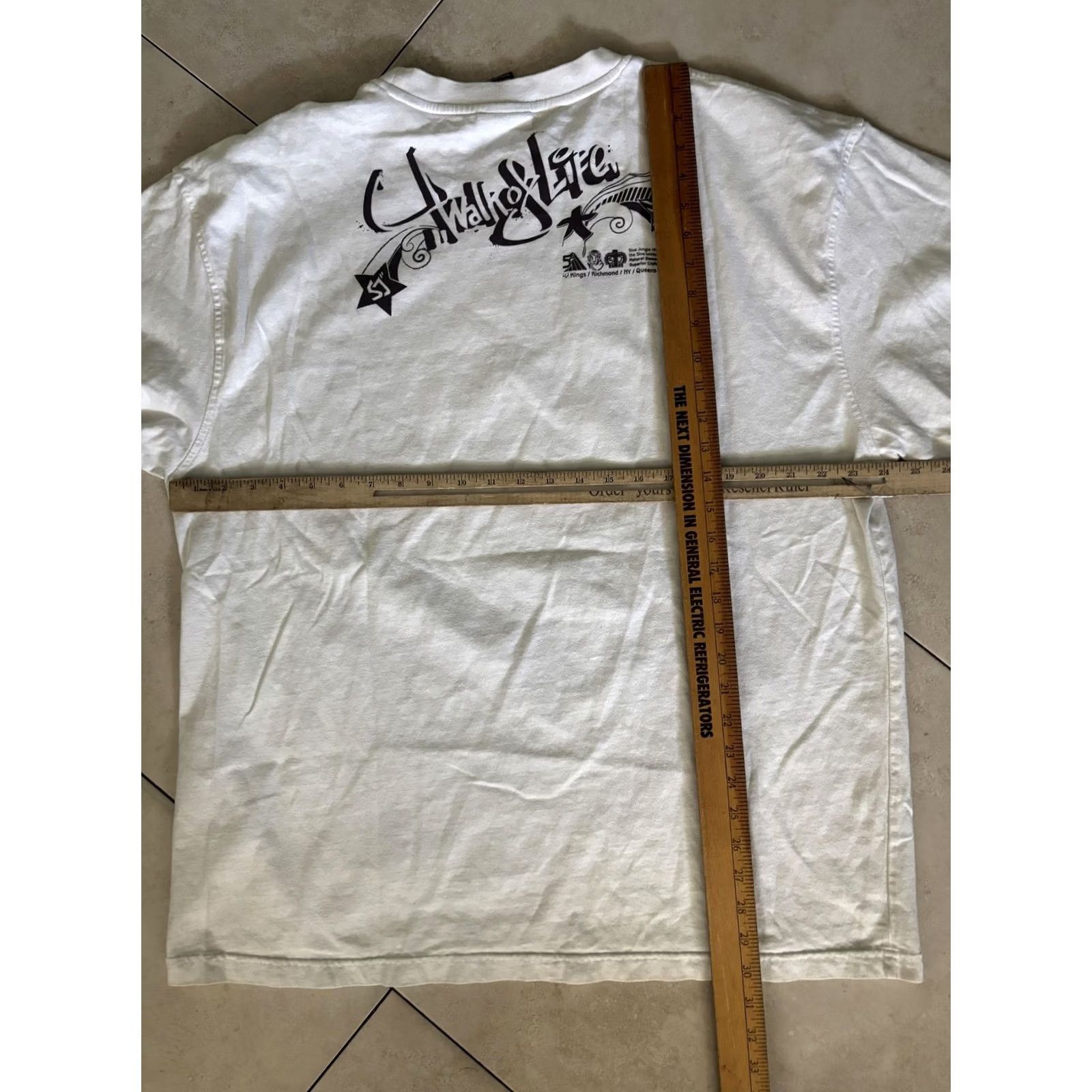 Vintage 5ive Jungle Shirt Mens 3XL White Lion Graphic Urban Street Art Tee Hip Hop 2000s Size US XXL / EU 58 / 5 - 6 Thumbnail