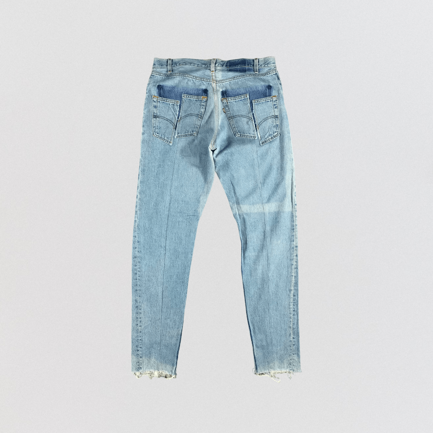 Levi's × Vintage Vintage 90s Blue Wash Levis 501 Jeans-JM2589 Size US 35 - 2 Thumbnail