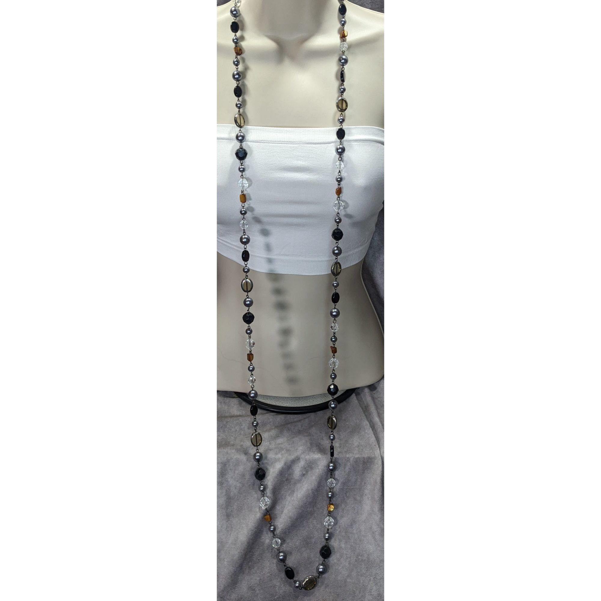 Other Premier Designs Vintae Beaded Multi-Stone Necklace With Glas Size ONE SIZE - 6 Thumbnail