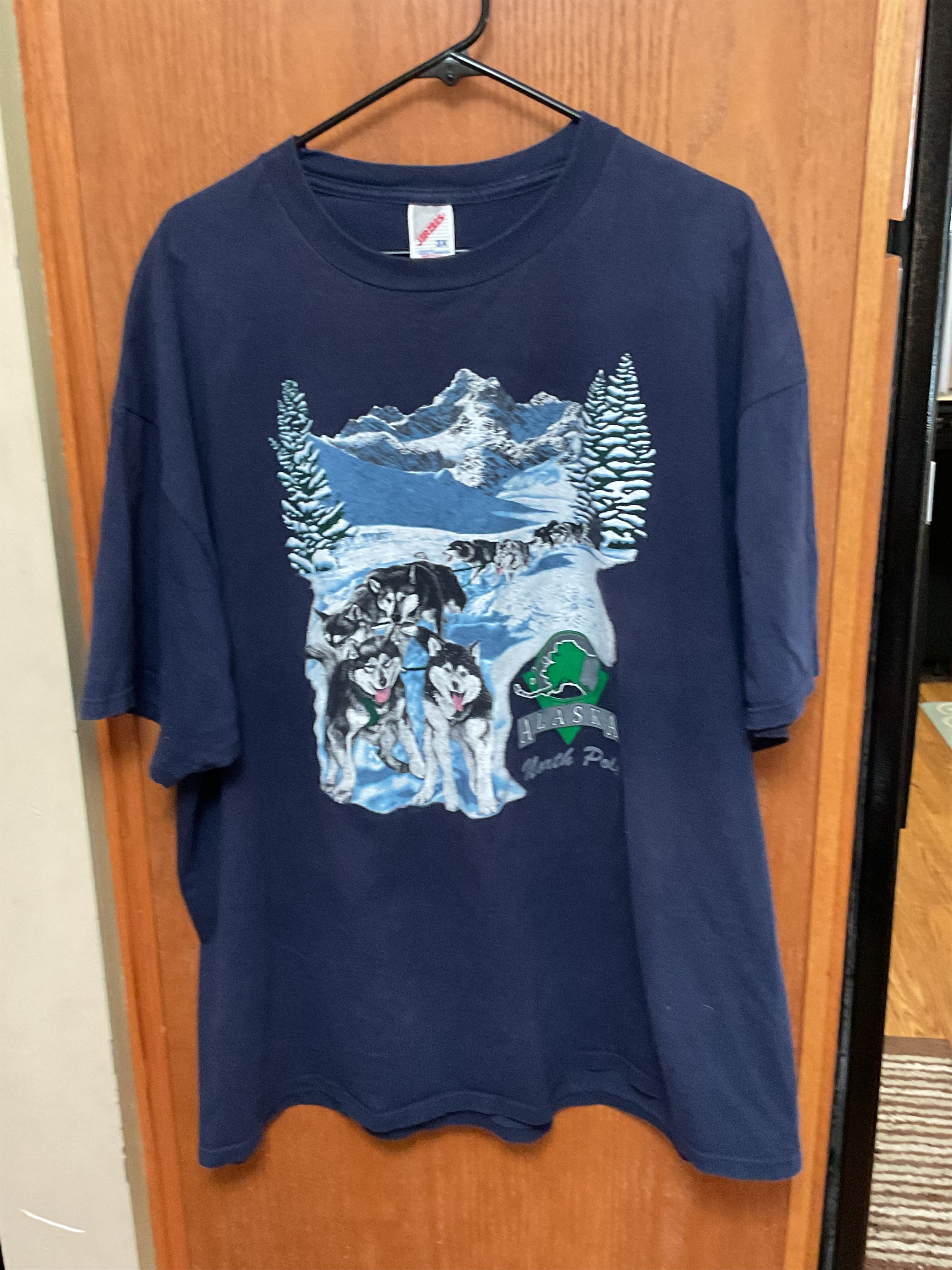 Jerzees × Vintage Vintage Alaska Tshirt Size US XXL / EU 58 / 5 - 2 Thumbnail