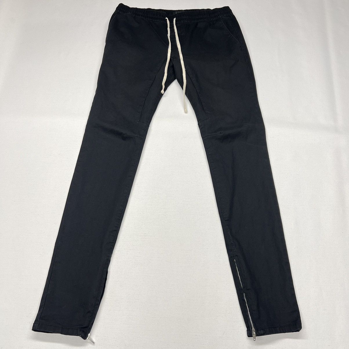 Pacsun Pacsun Pants Black Skinny Stacked Drawstring Ankle Zipper Size US 32 / EU 48 - 1 Thumbnail