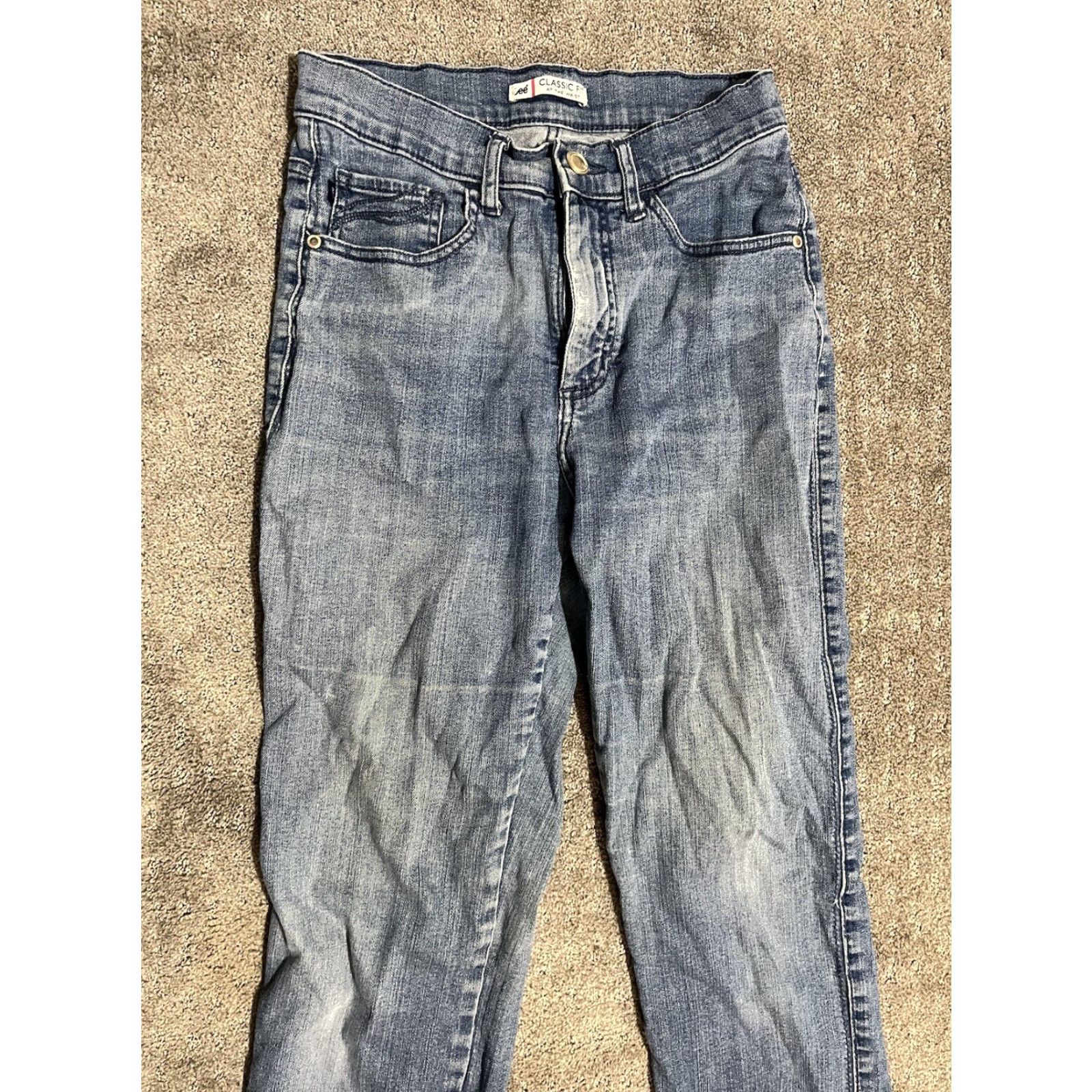 Lee LEE CLASSIC FIT Jeans Women’s 26x31 Straight Leg Blue At The Waist Size 26" / US 2 / IT 38 - 2 Thumbnail