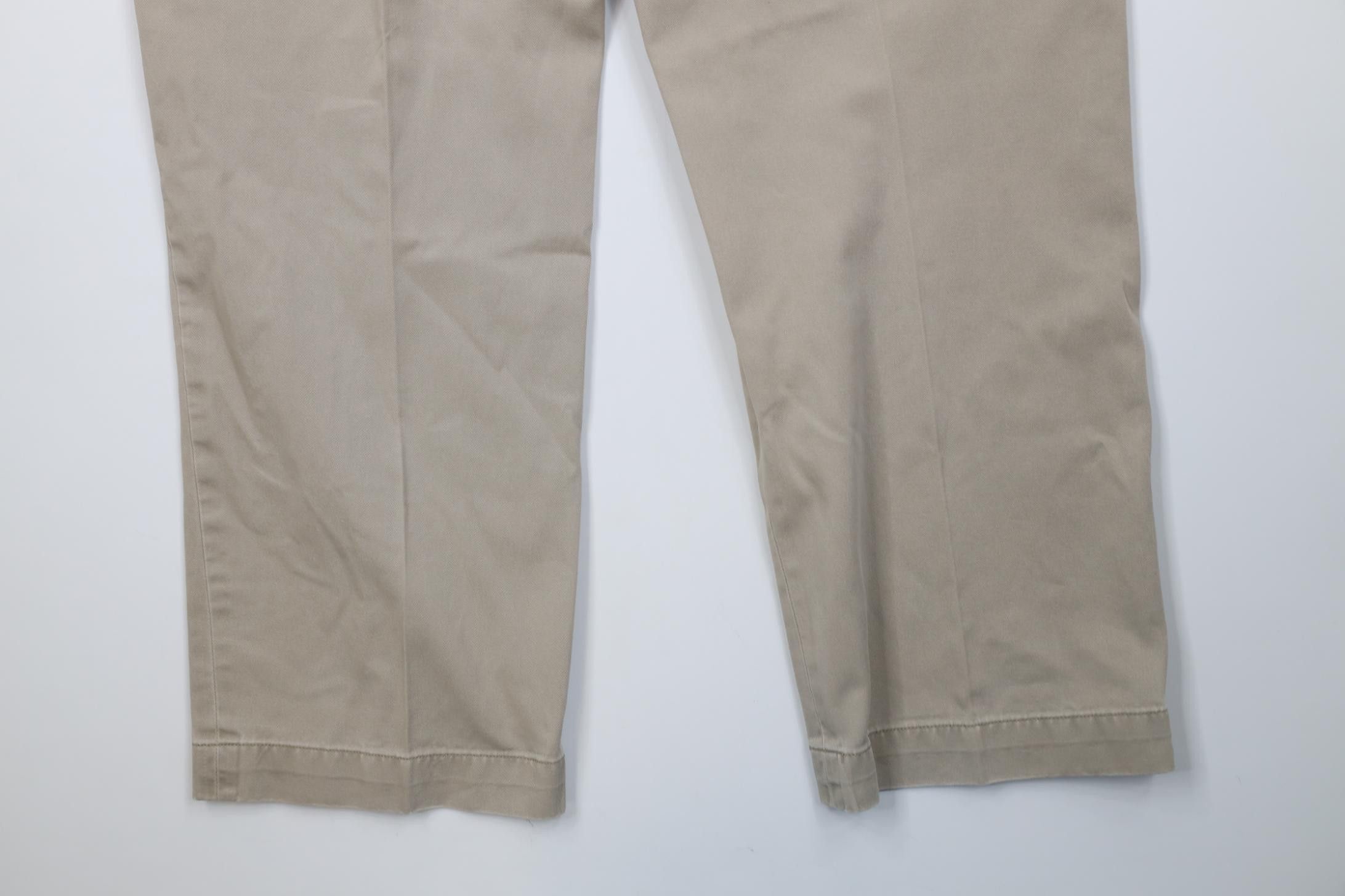 Polo Ralph Lauren Vintage Y2K Ralph Lauren Wide Leg Chino Pants Cotton Beige Size US 40 / EU 56 - 12 Thumbnail