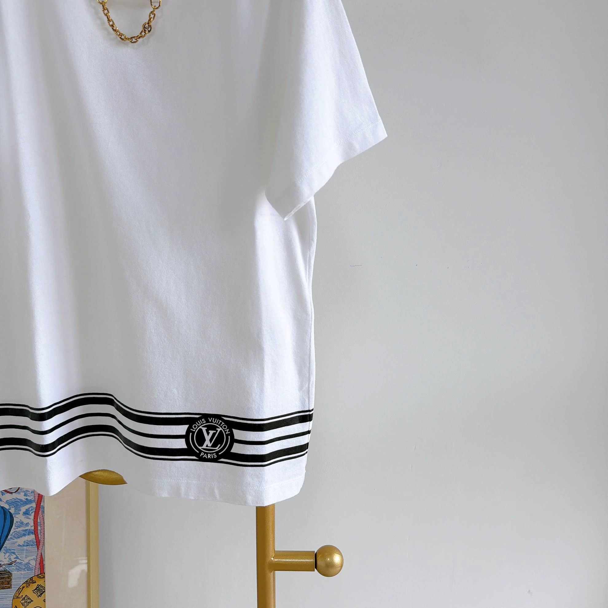 Louis Vuitton Louis Vuitton White T-Shirt L Size L / US 10 / IT 46 - 4 Thumbnail