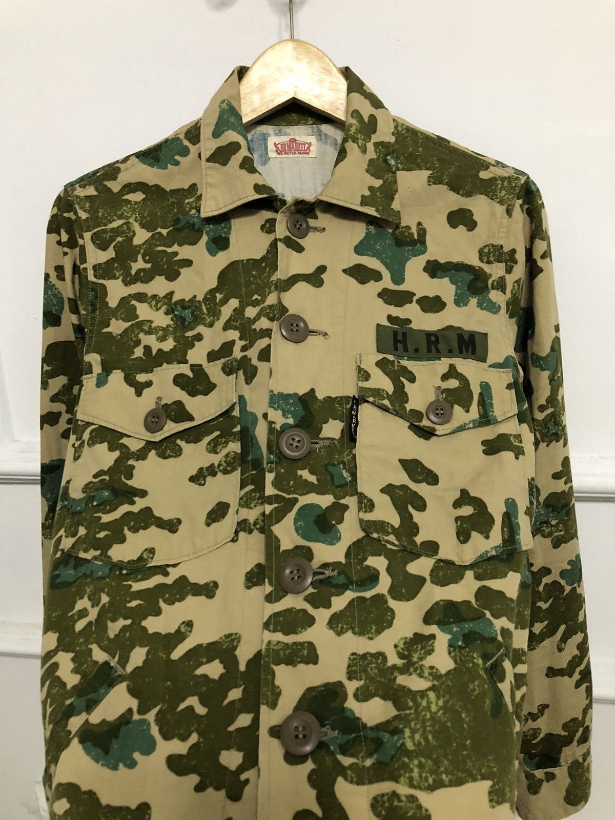 HOLLYWOOD RANCH MARKET × Japanese Brand Vintage HR Market Overshirt Frog Camo Size US S / EU 44-46 / 1 - 8 Thumbnail